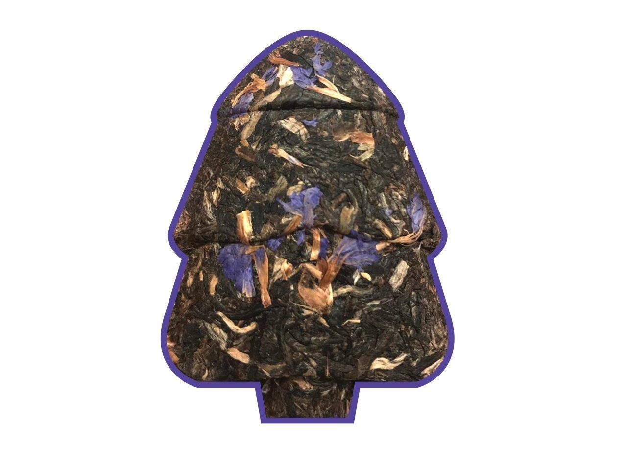 Preslenmiş Çin Yeşil Çayı Lavantalı Yıldız Şeklinde 10 gram B.301