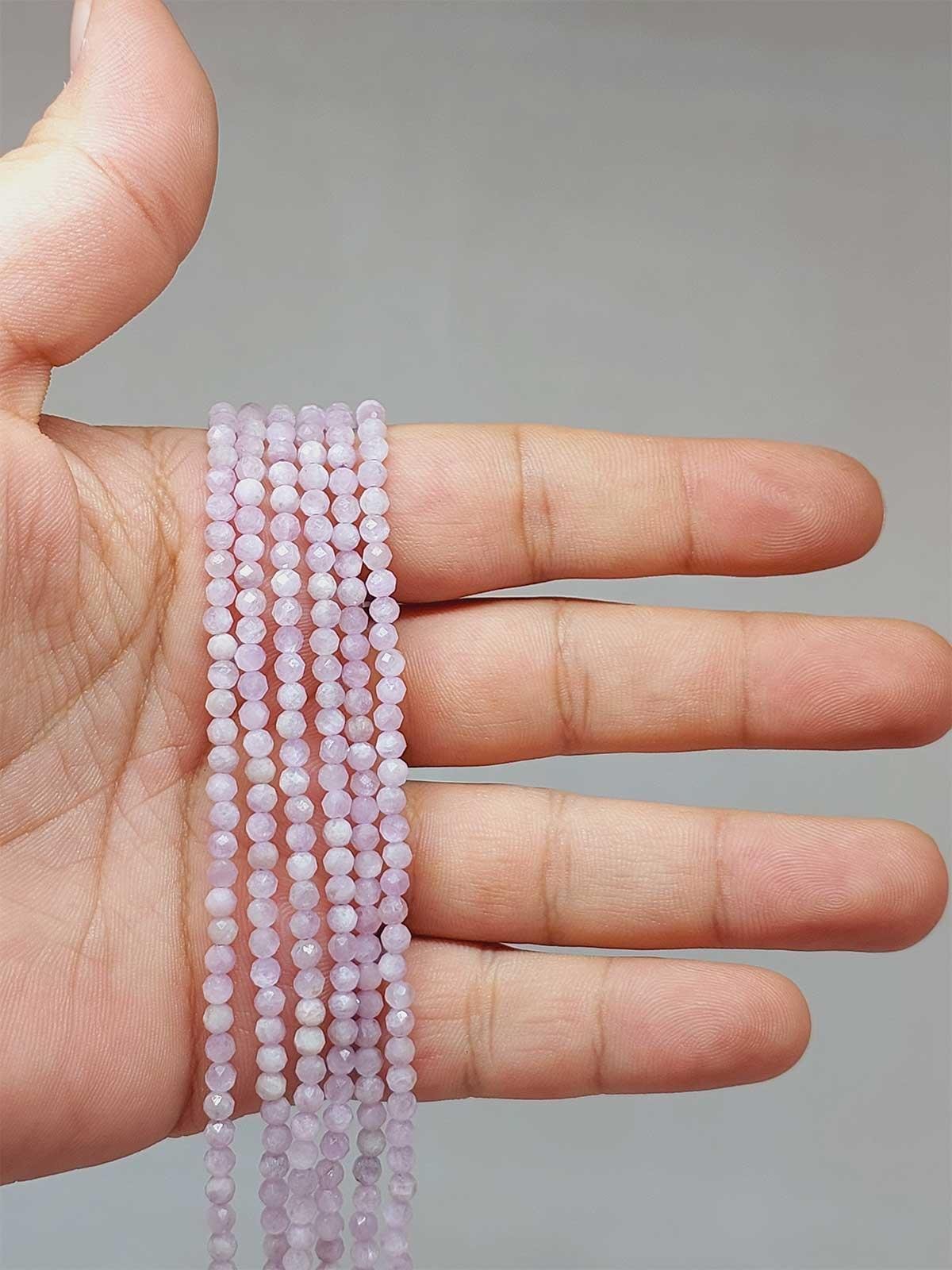 Kunzit Taşı Dizi 2.5*3.5mm (51230) YARIM Dizi (17cm uzunluğundadır)