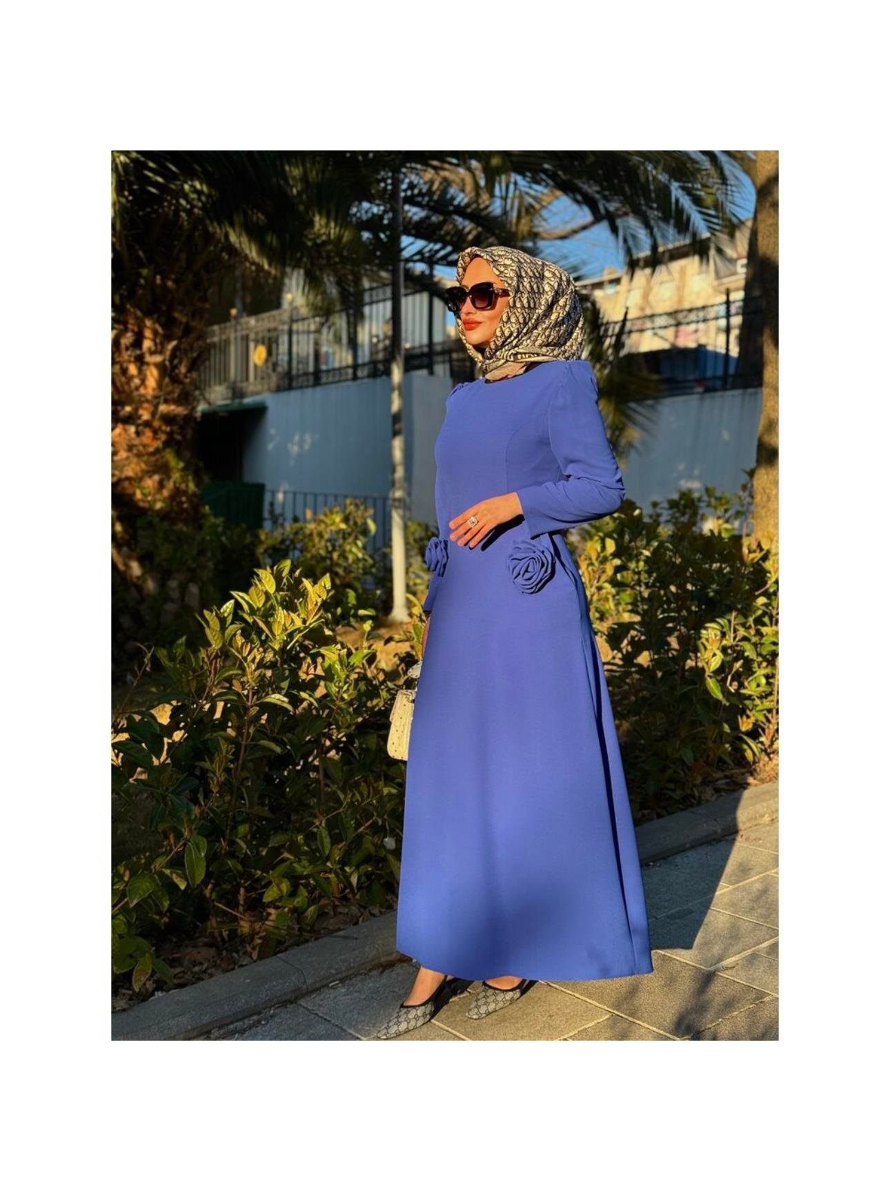 BELİNA DRESS (PARLAMENT MAVİ)