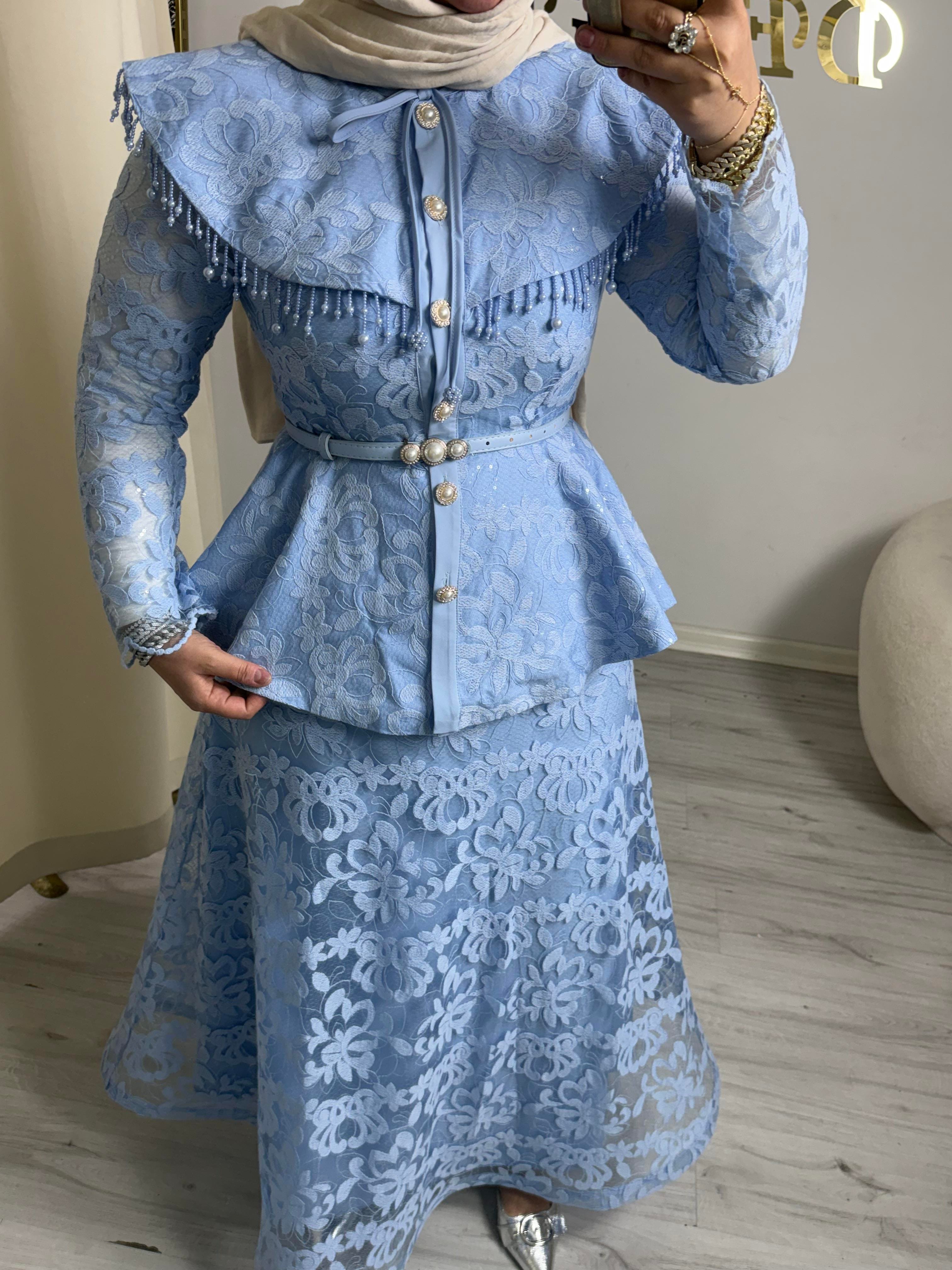 BLUE ROYALE COUTURE SET