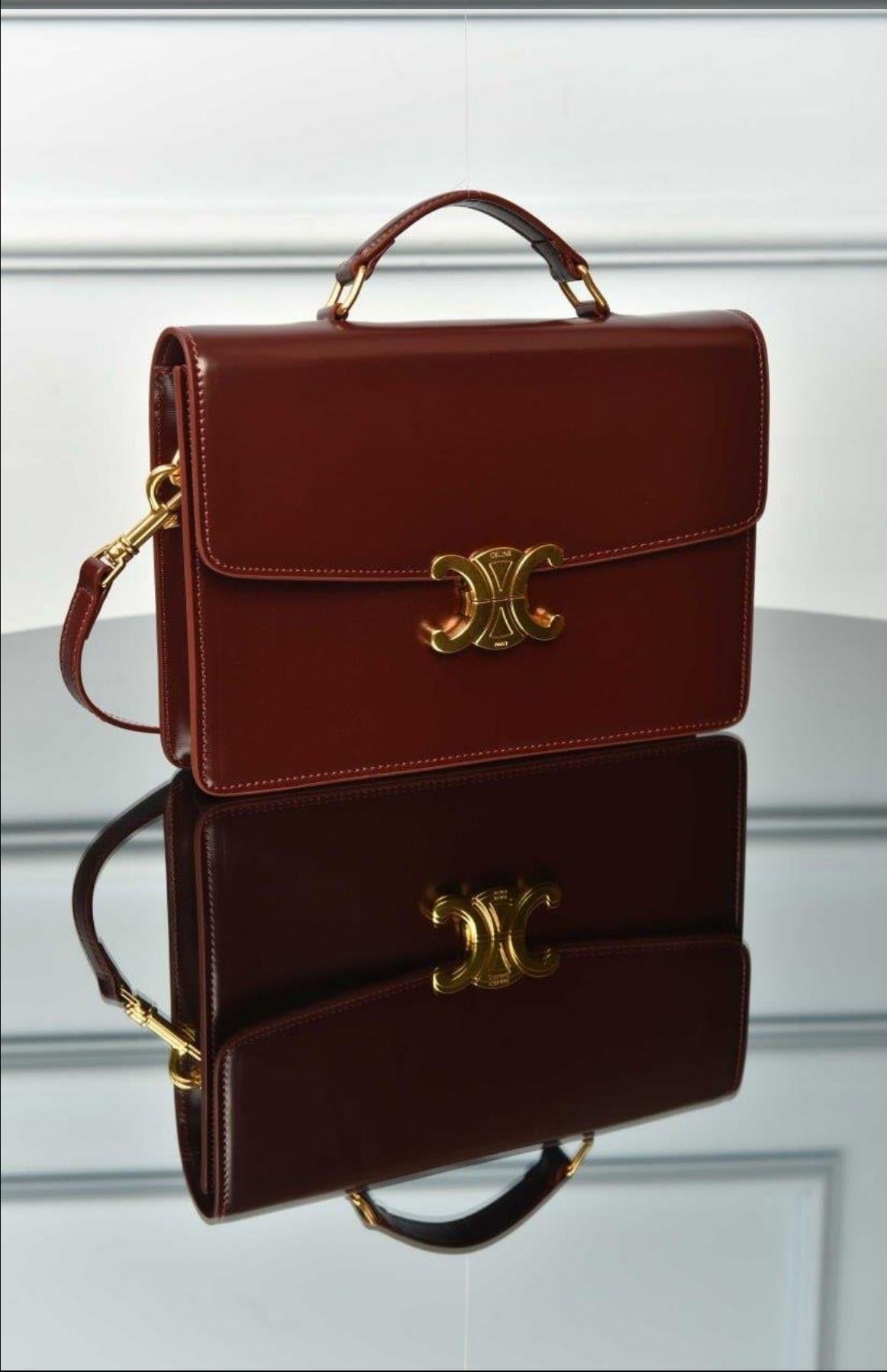 CELİNE SHINY BURGUNDY