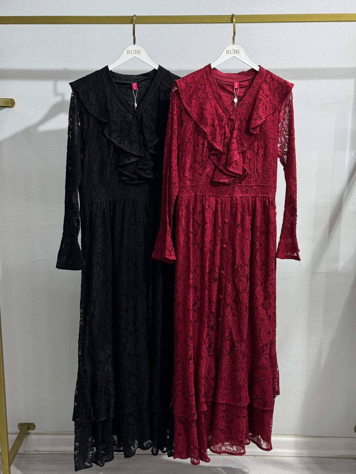 İTHAL DANTEL ELBİSE