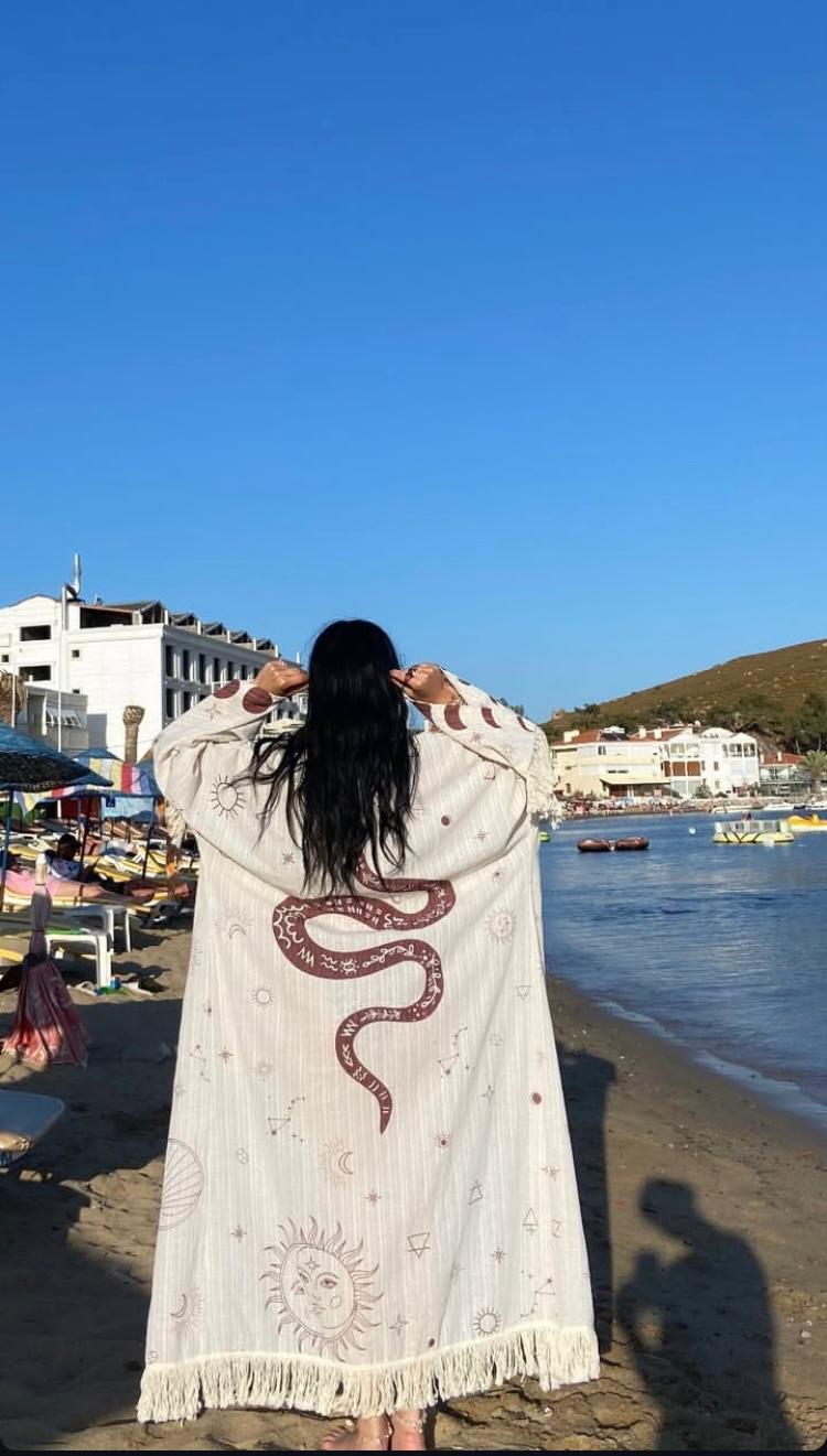 Yılan Desenli Kimono