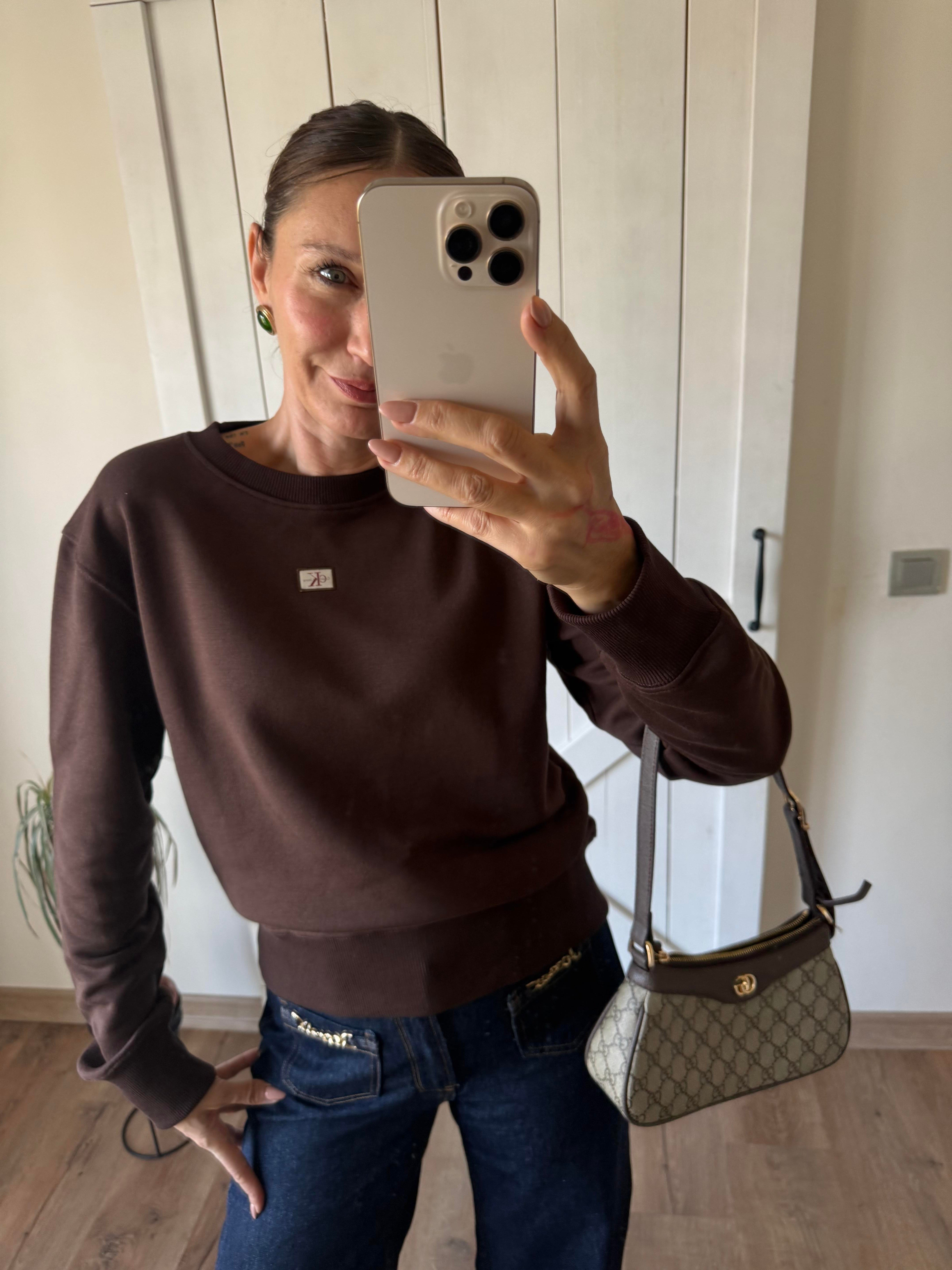 Acı Kahve Minimal Sweatshirt