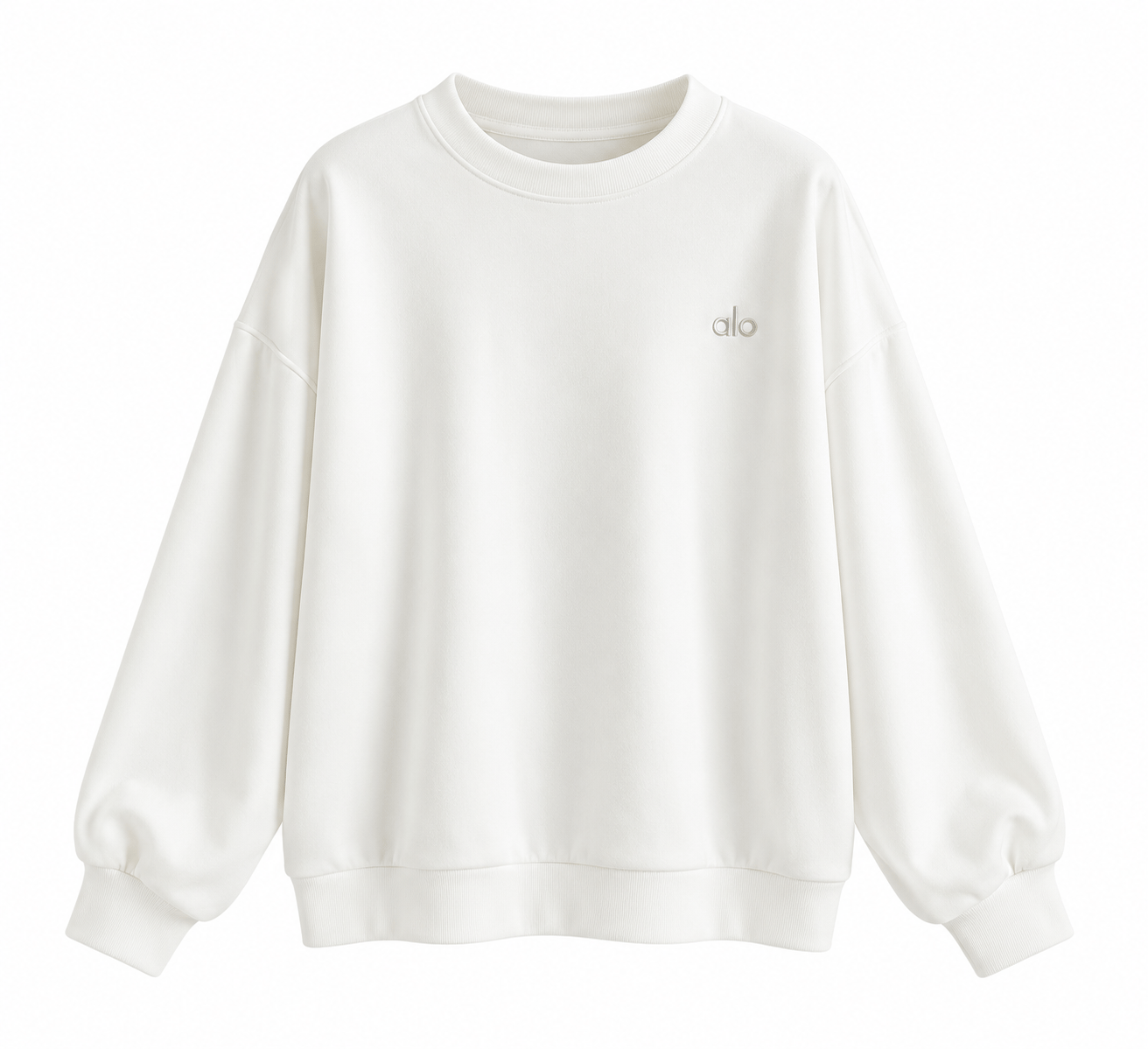 Aloha Beyaz Reflektör Baskılı Sweat