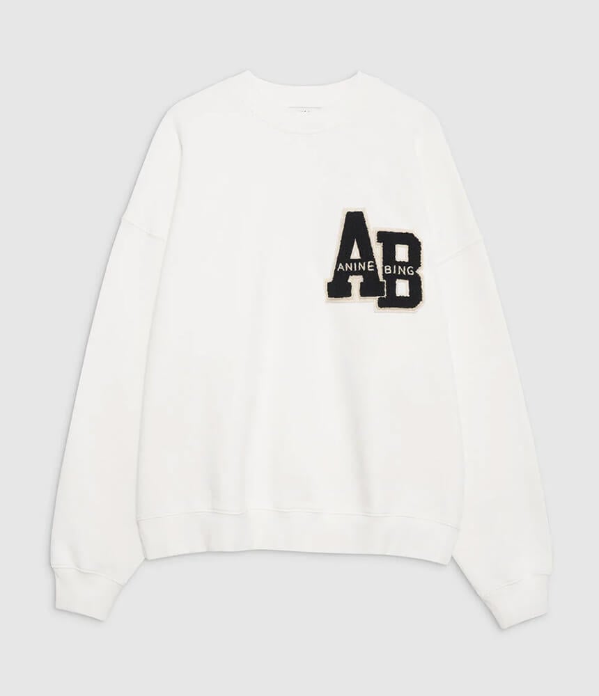 Ani Bing White Sweatshirt
