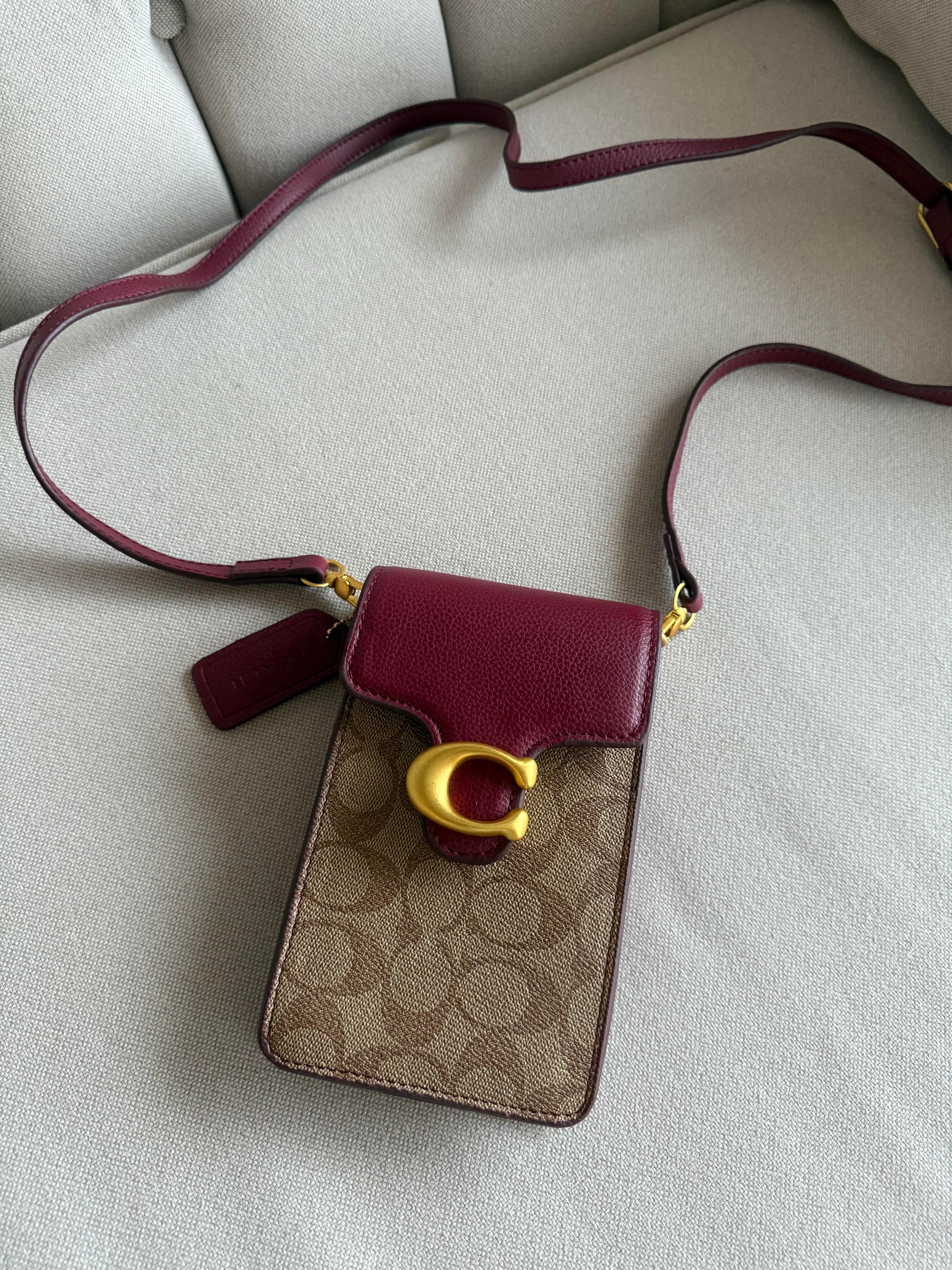 Askılı Telefonluk Bordo