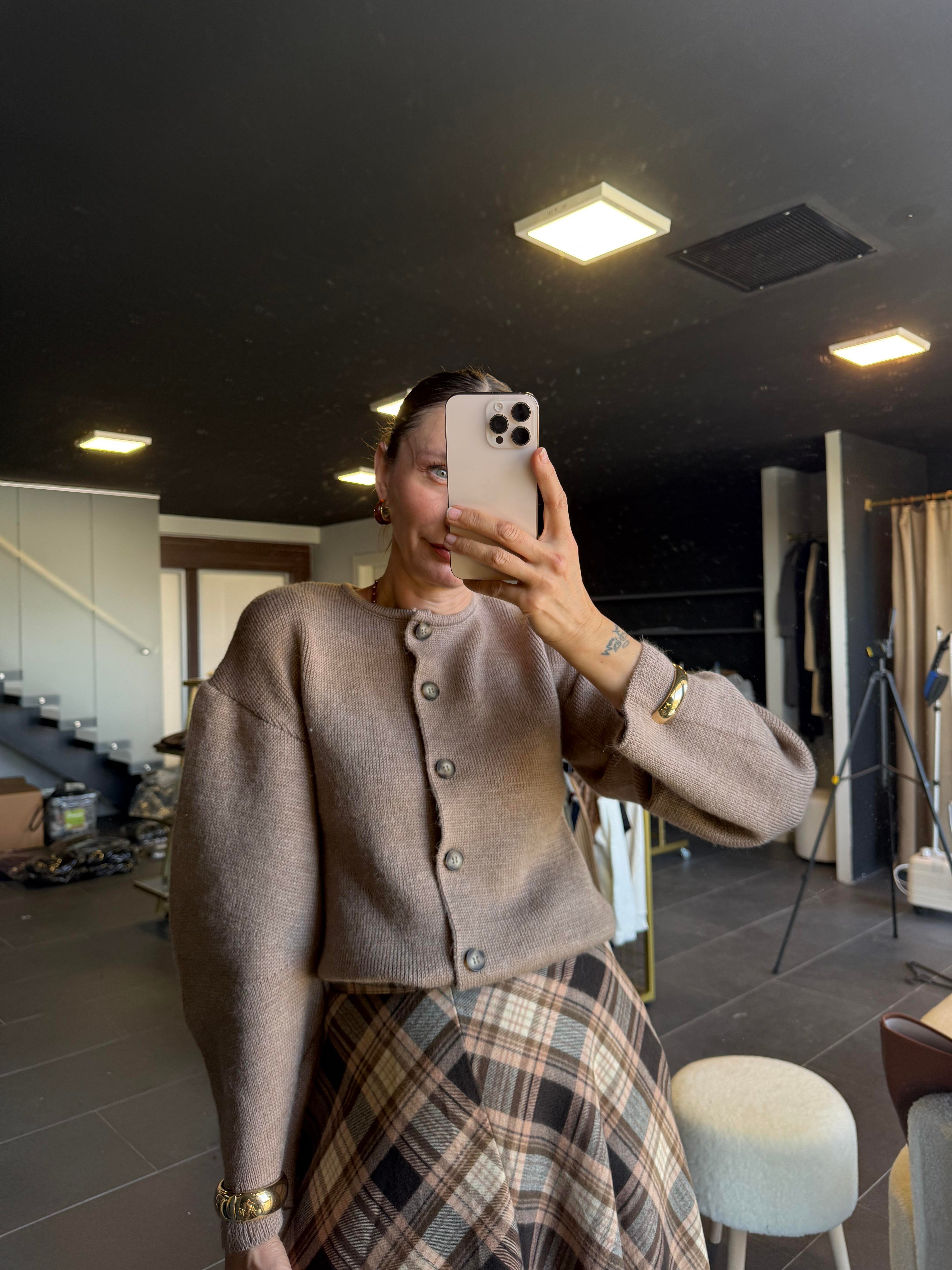 Atkılı Kahve Resrvd Hırka