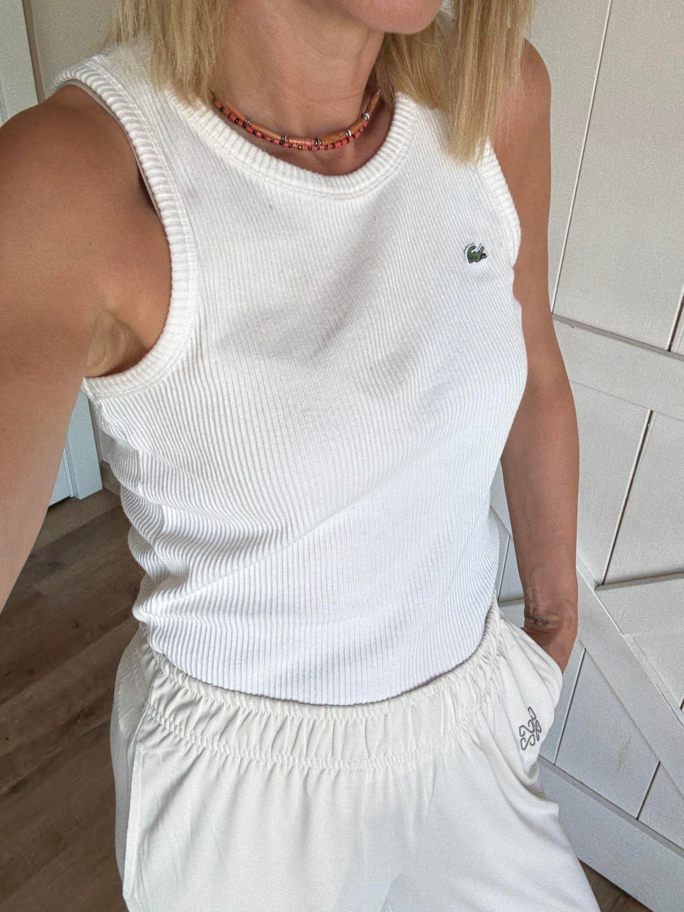 Beyaz Fitilli Halter Atlet