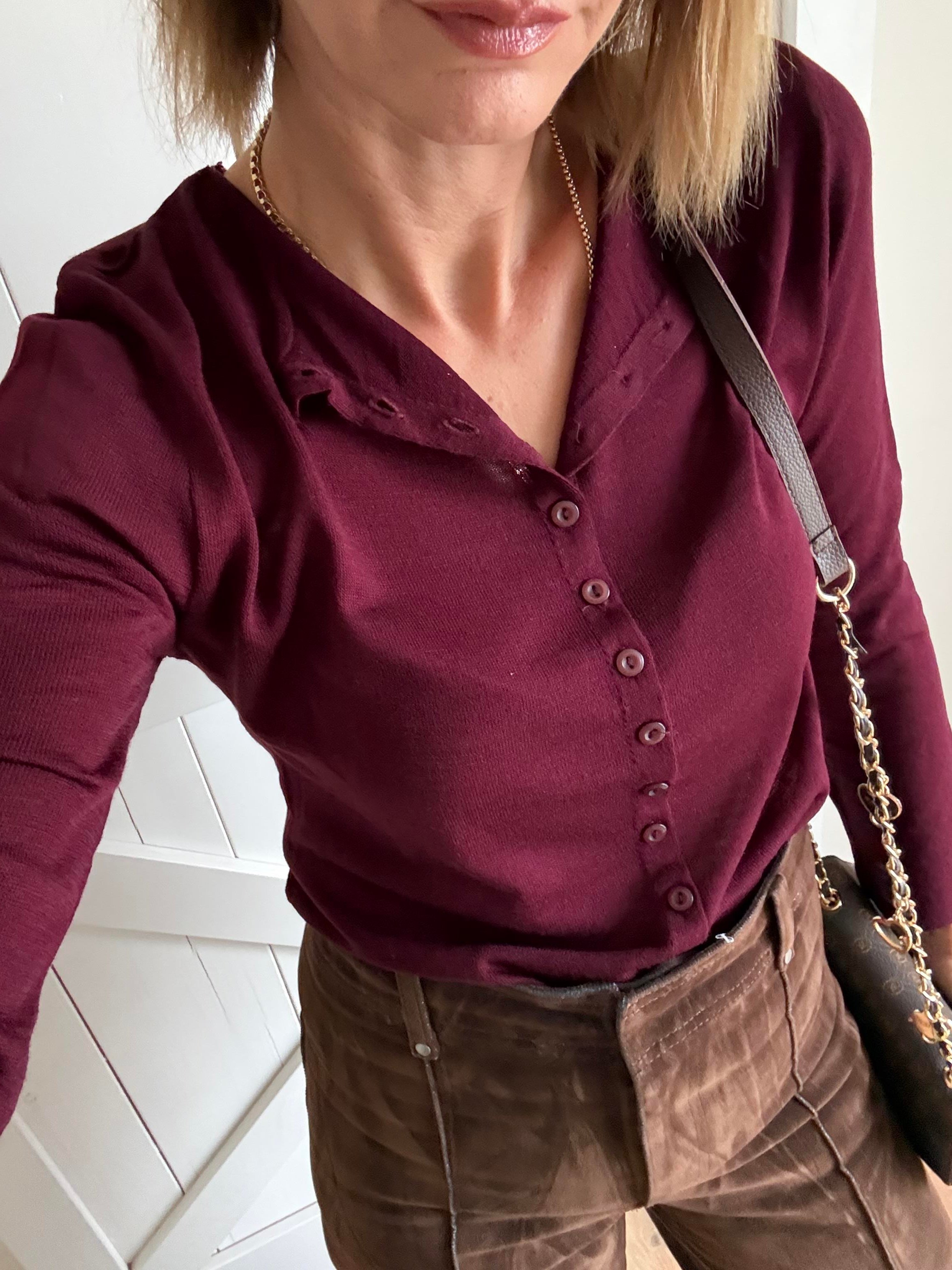 Bordo Sold Massi Hırka