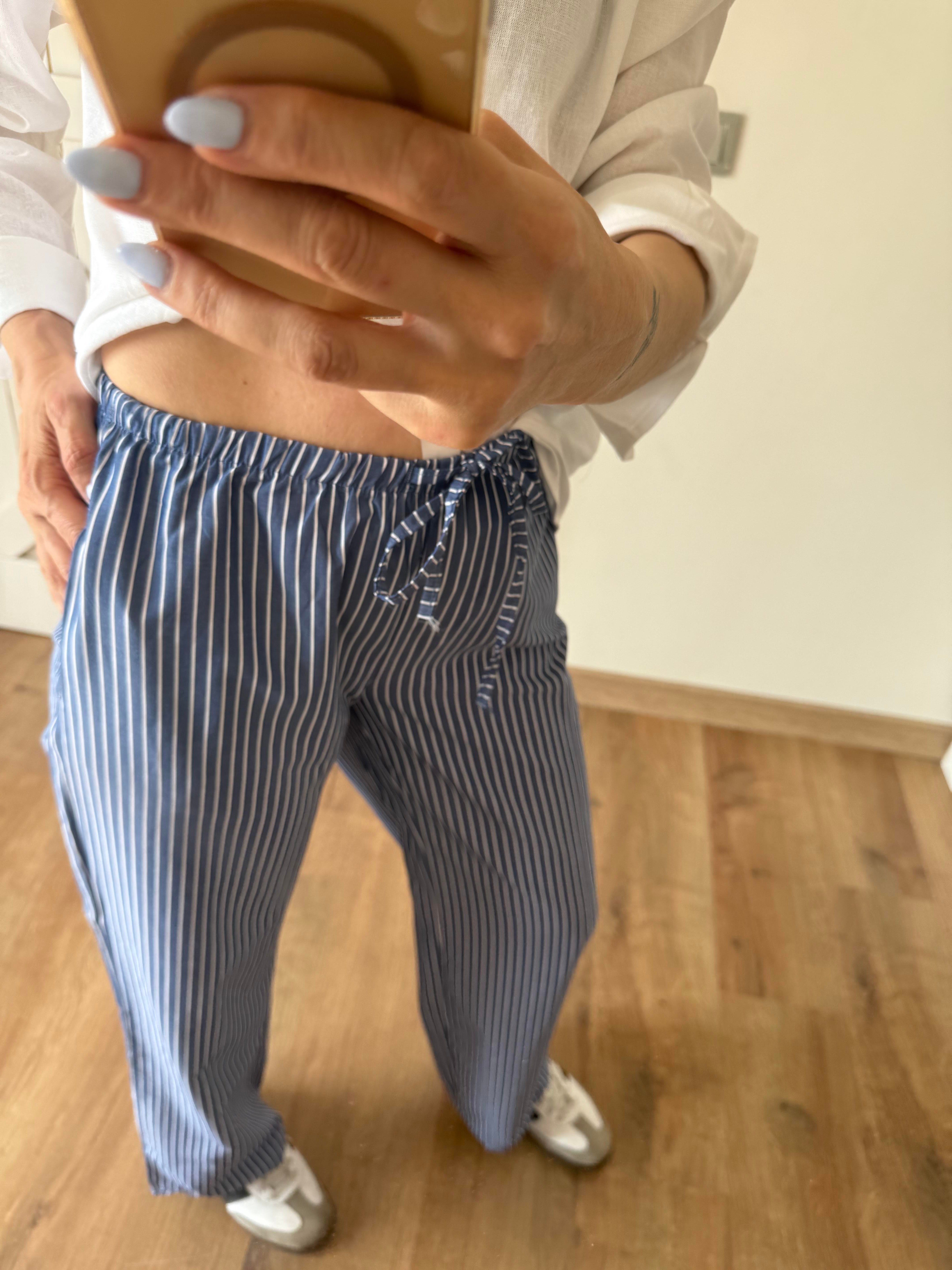 Buzzy Çizgili Beli Lastikli Pantolon