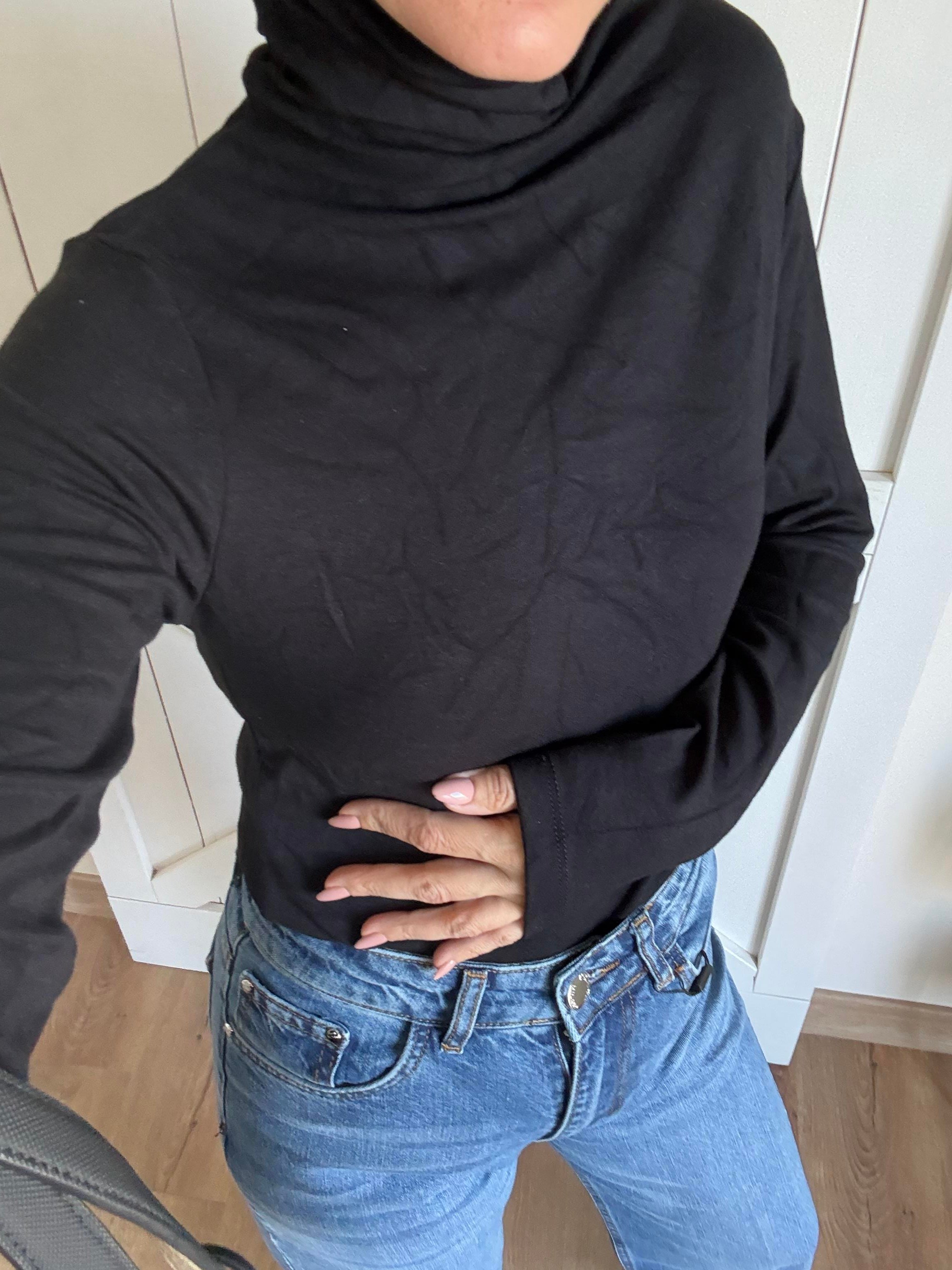 Buzzy Dik Yaka Siyah Body