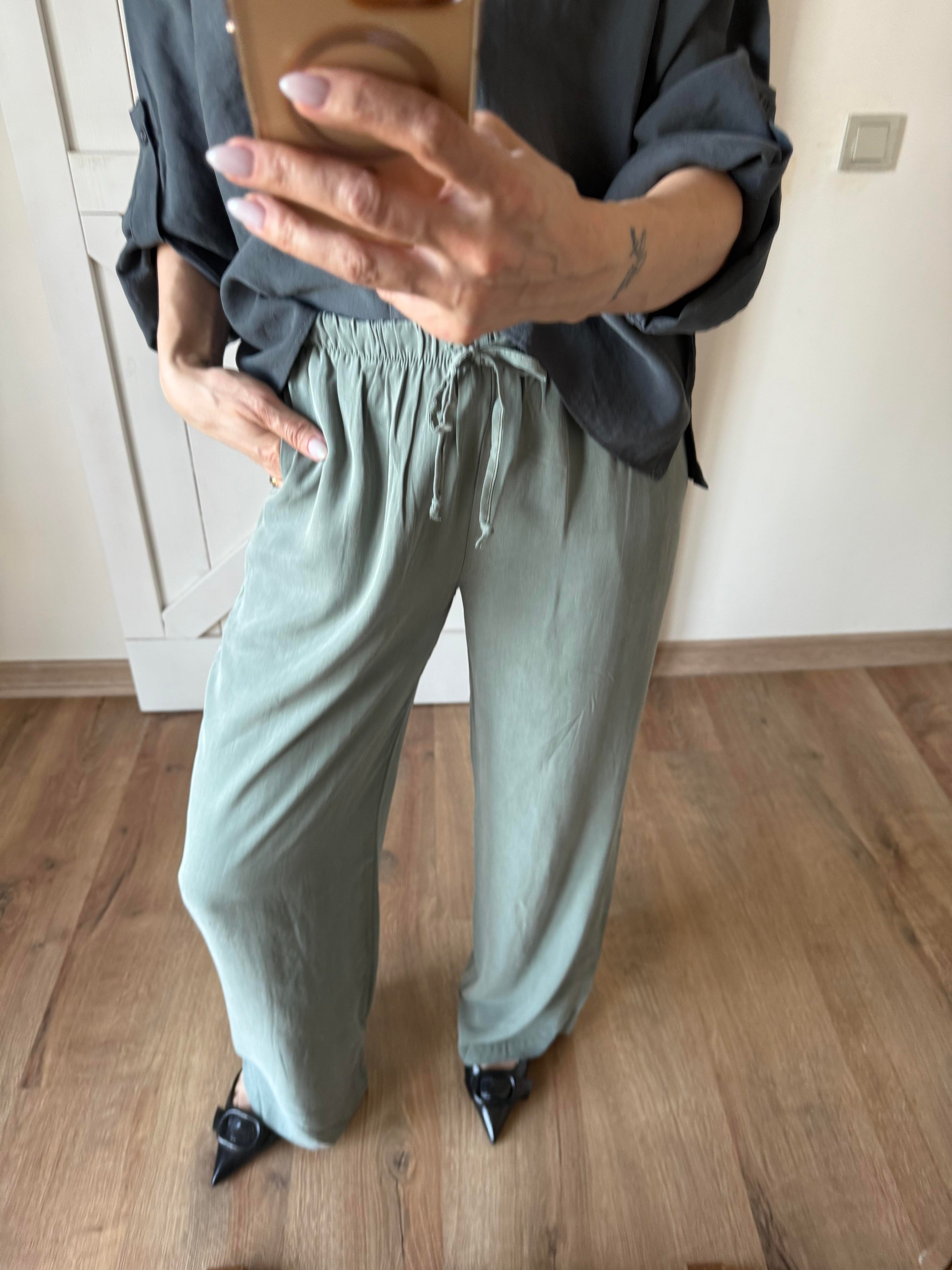 Çağla Yeşili Tensel Pantolon