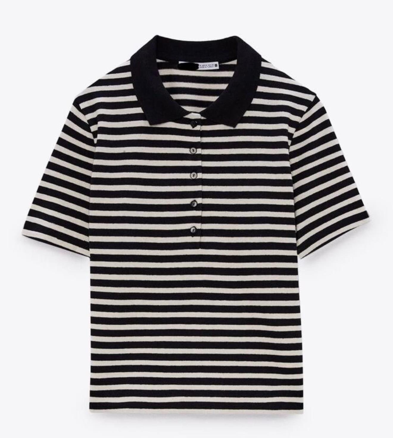 Çizgili Zr Polo Yaka Triko