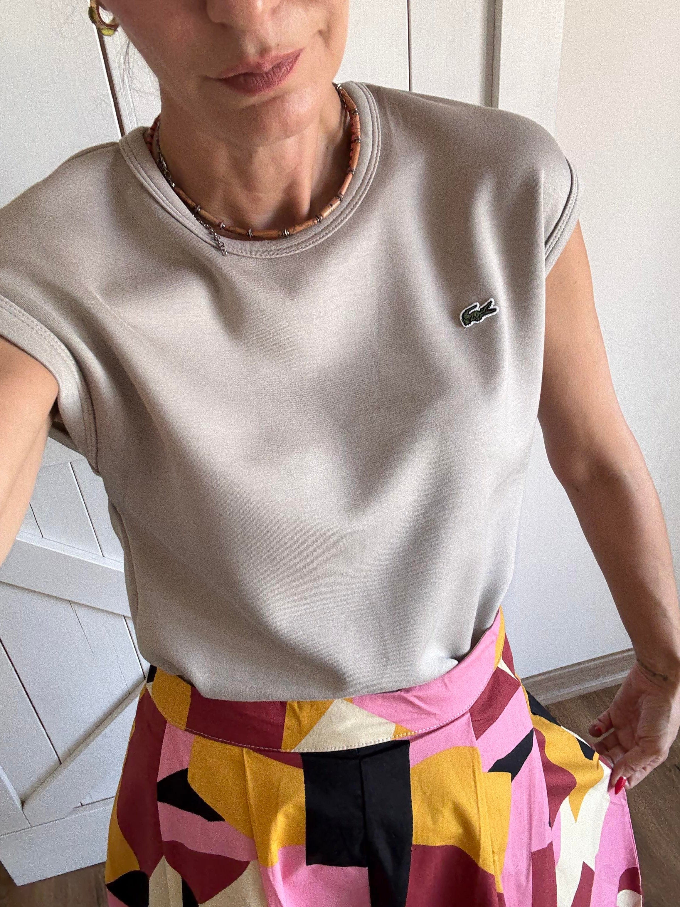 Düşük Omuz Modal Kumaş Taş Basic Tshirt