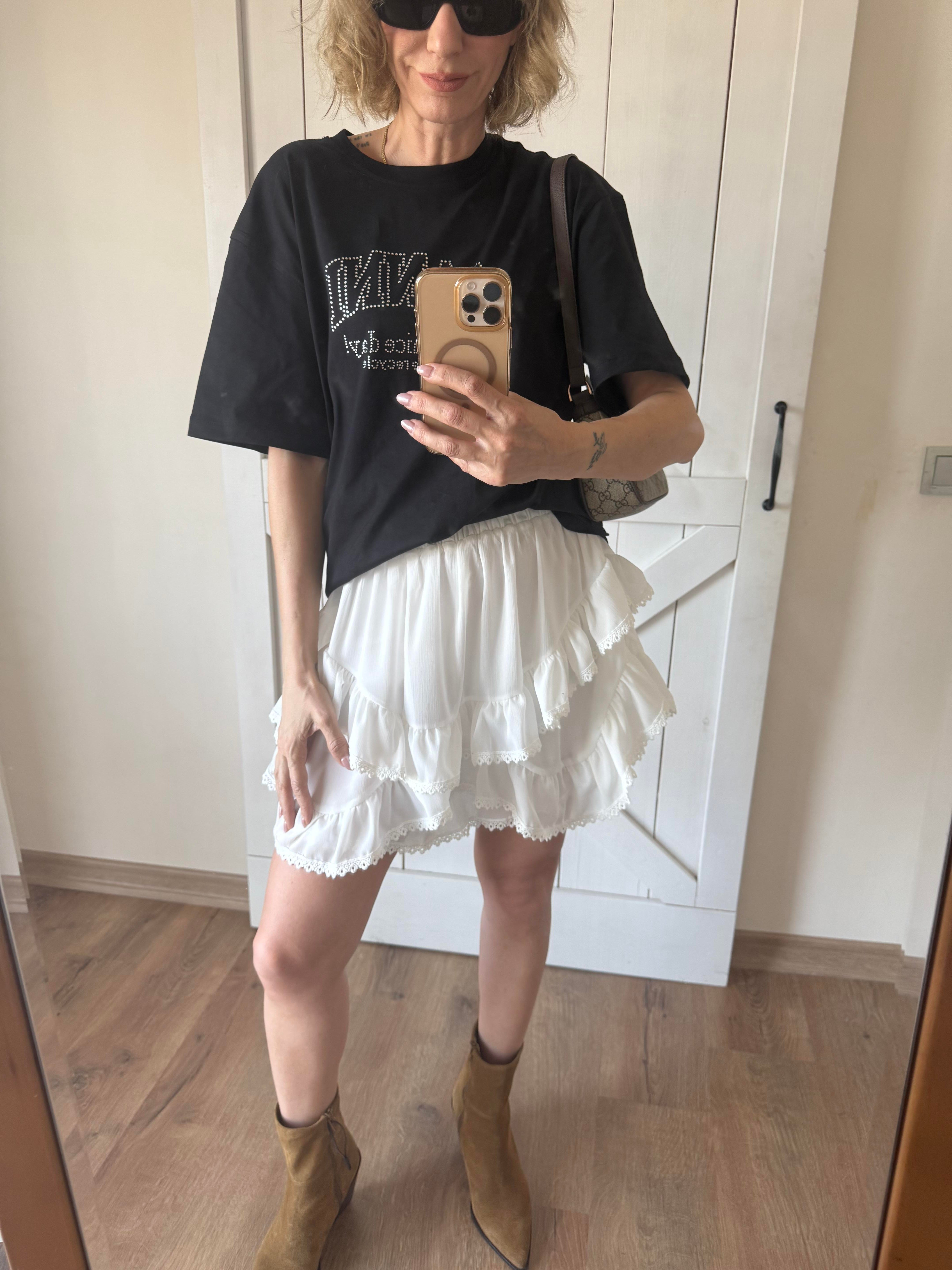 Fırfırlı İçi Şortlu Etek