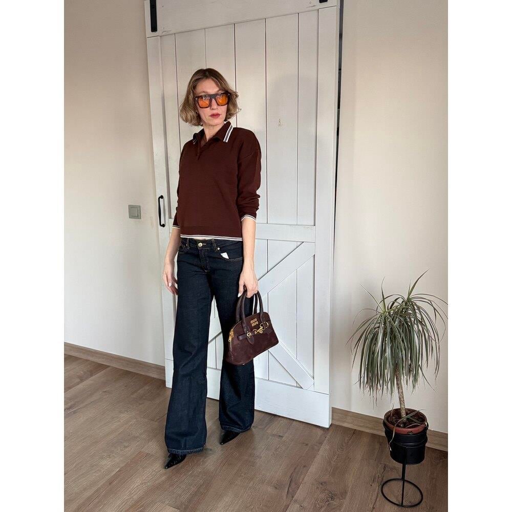 GENİŞ PAÇA KOYU JEAN