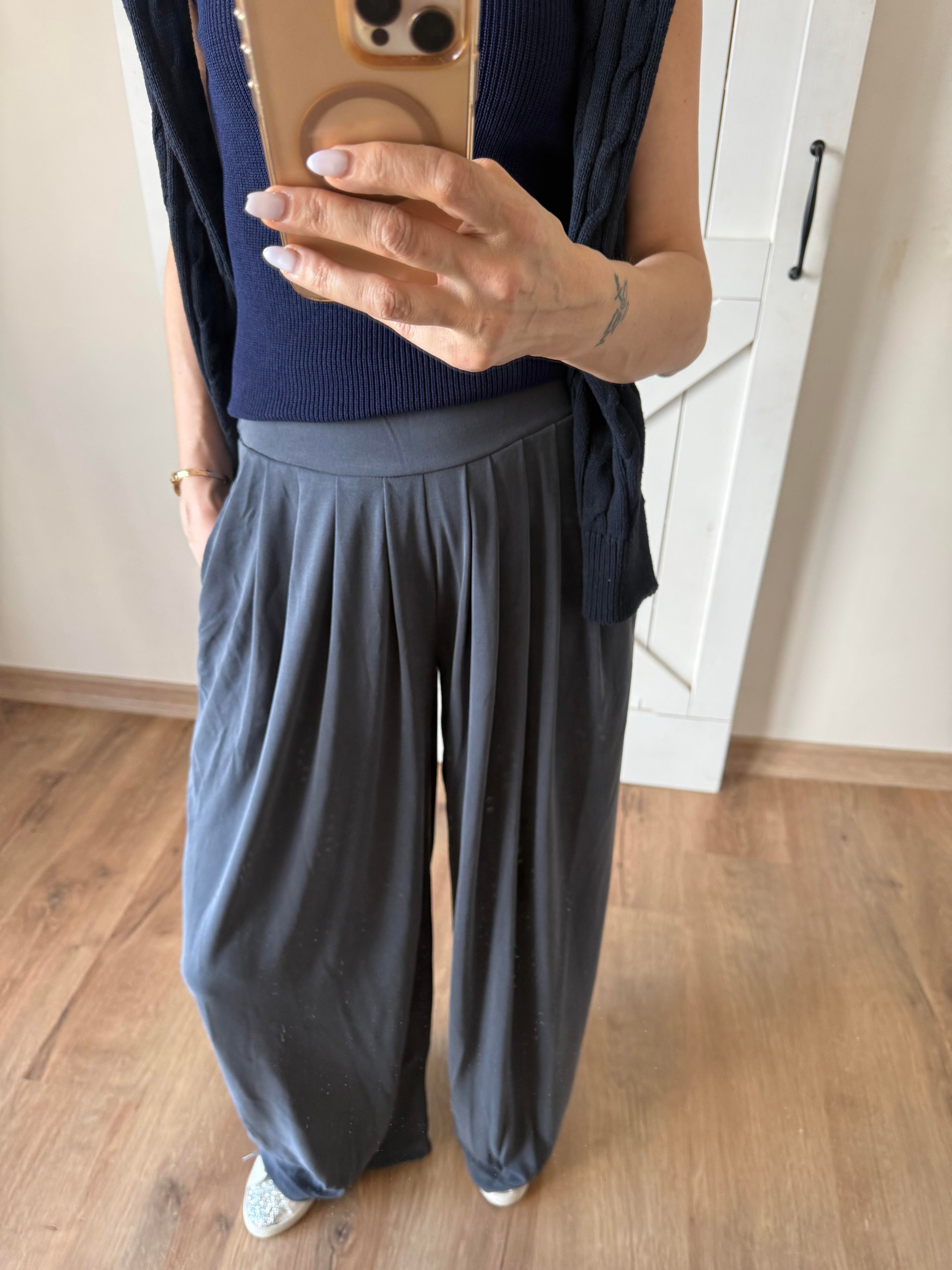 Gri Şalvar Pantolon