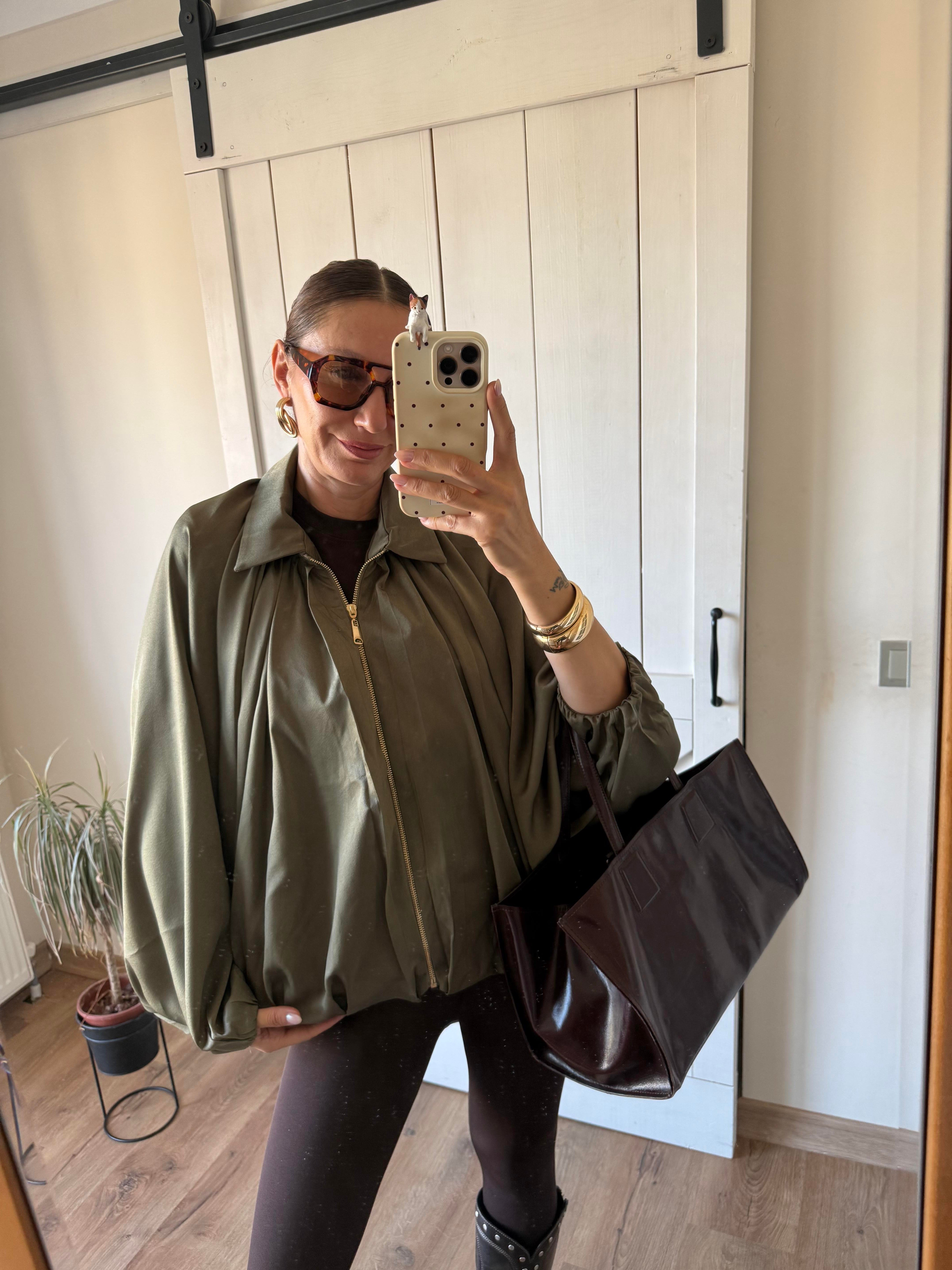 Haki Premium Bomber Ceket