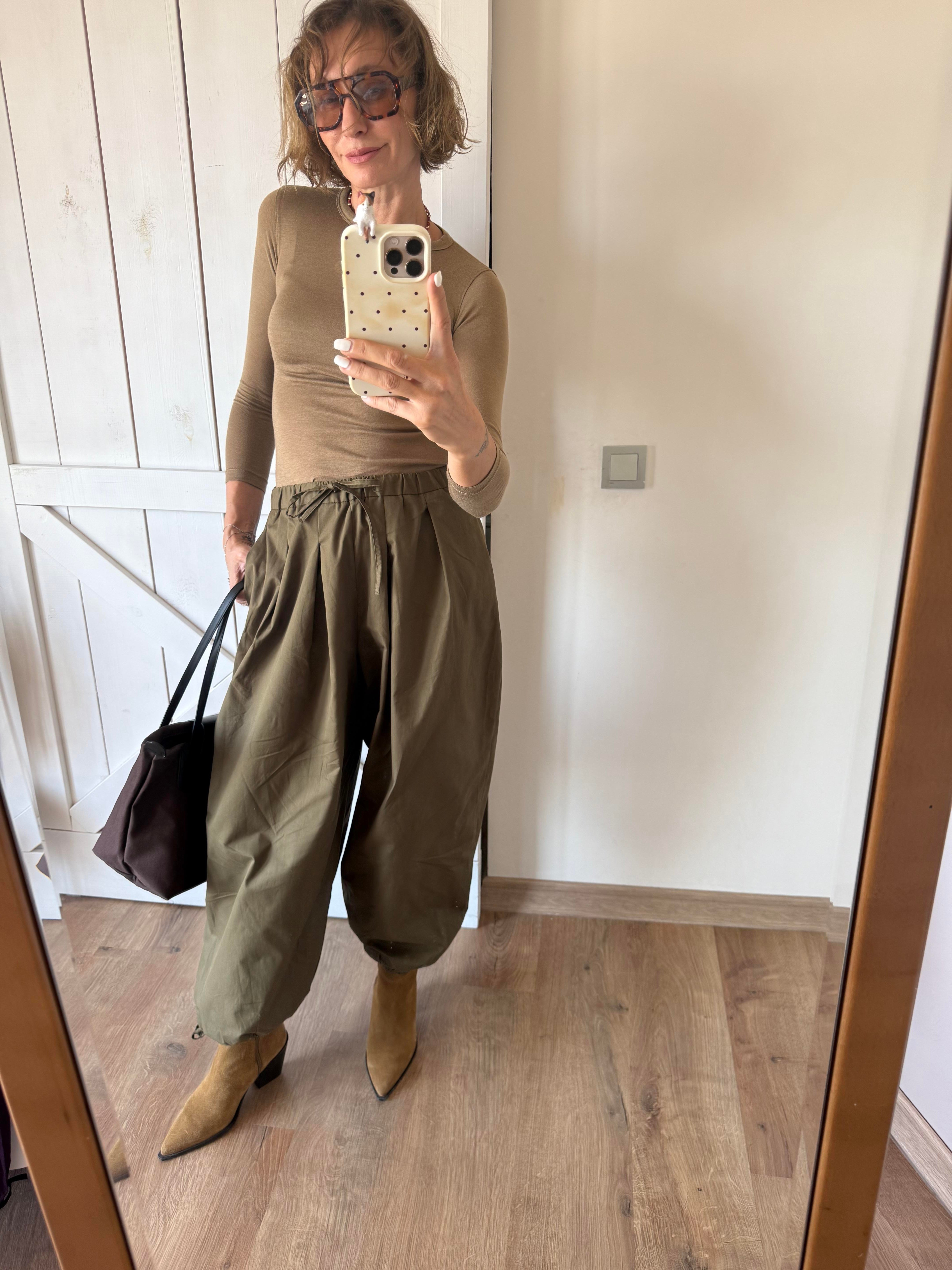 Haki Şalvar Pantolon