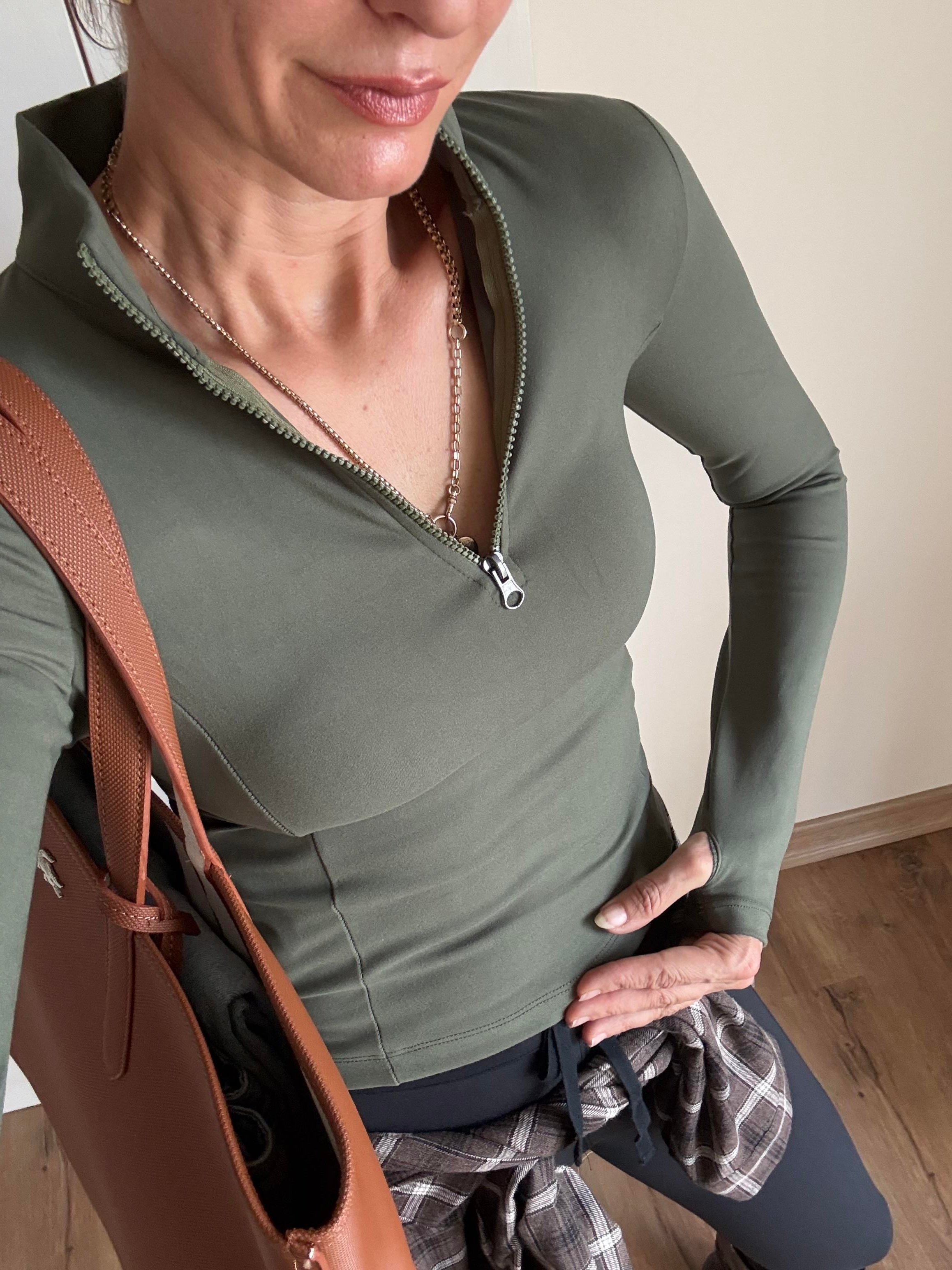 Haki Uzun Kollu Alosoft Runner