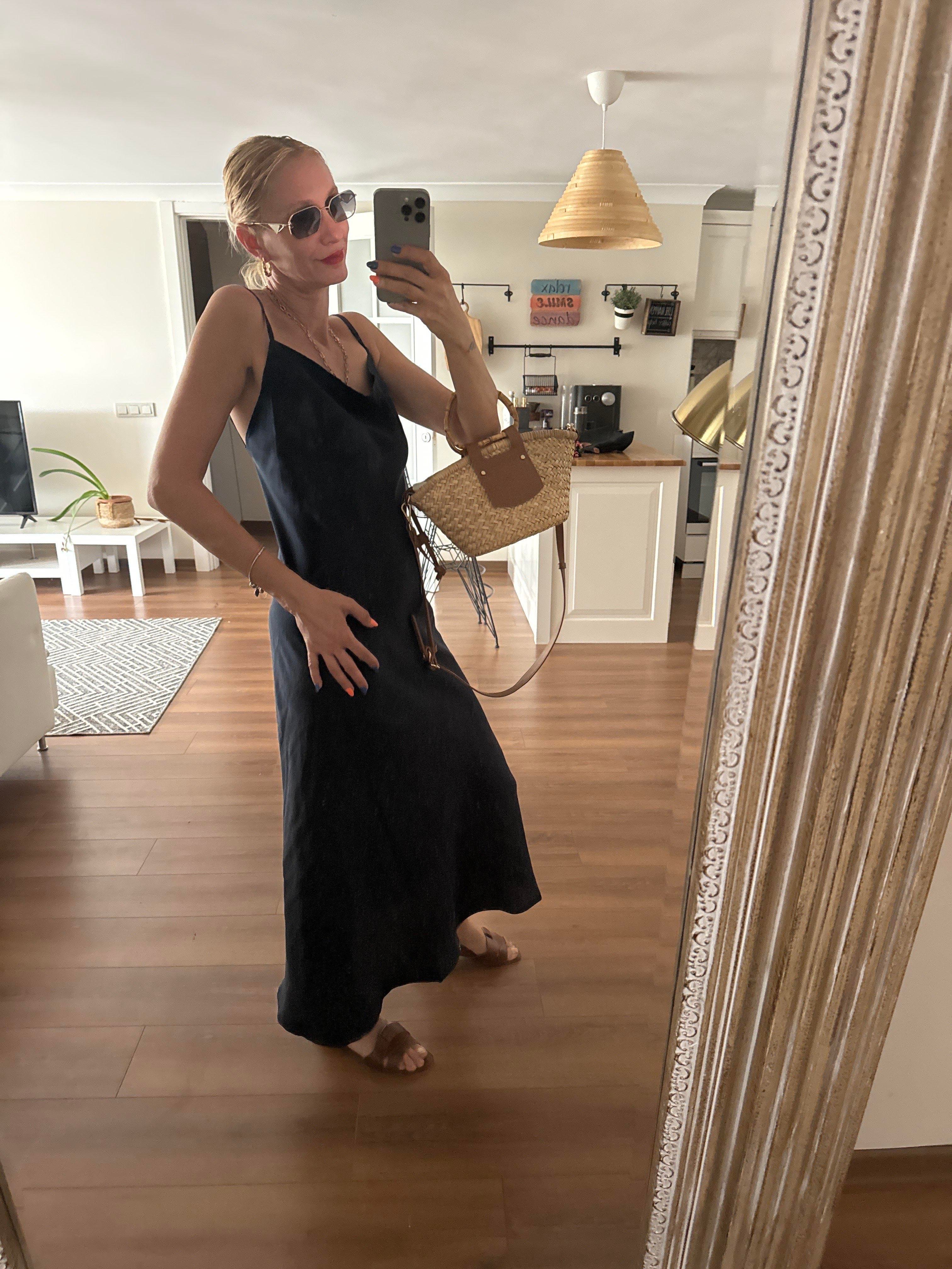 Jiilly Laci İp Askılı Elbise