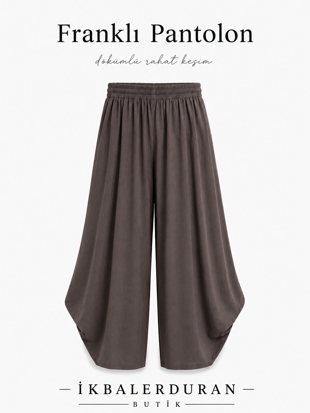 Kahve Twist tKumaş  Frankly Model Penye Pantolon
