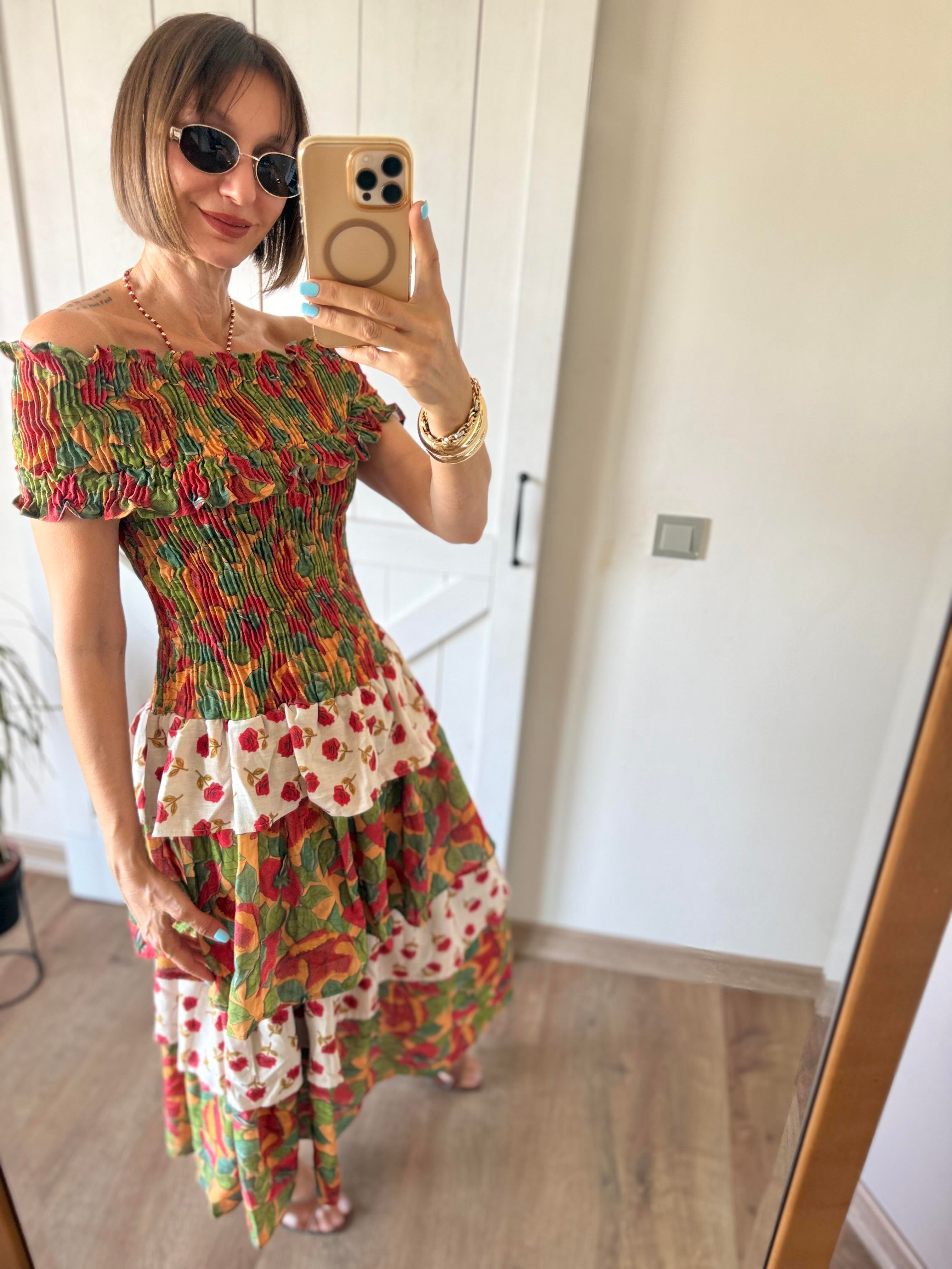 Katlı Tablos Poe Elbise