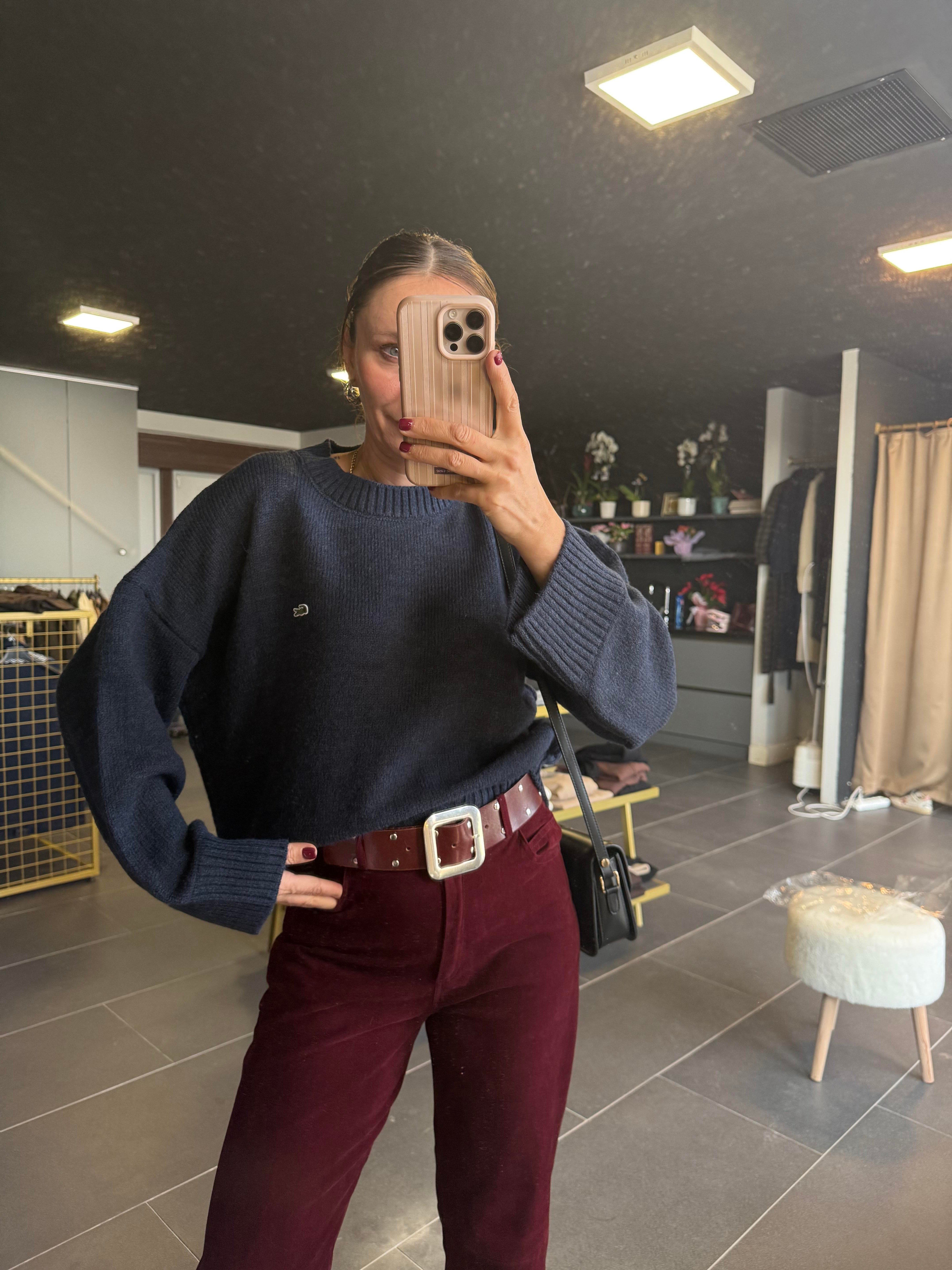 Lacivert Basic Kazak