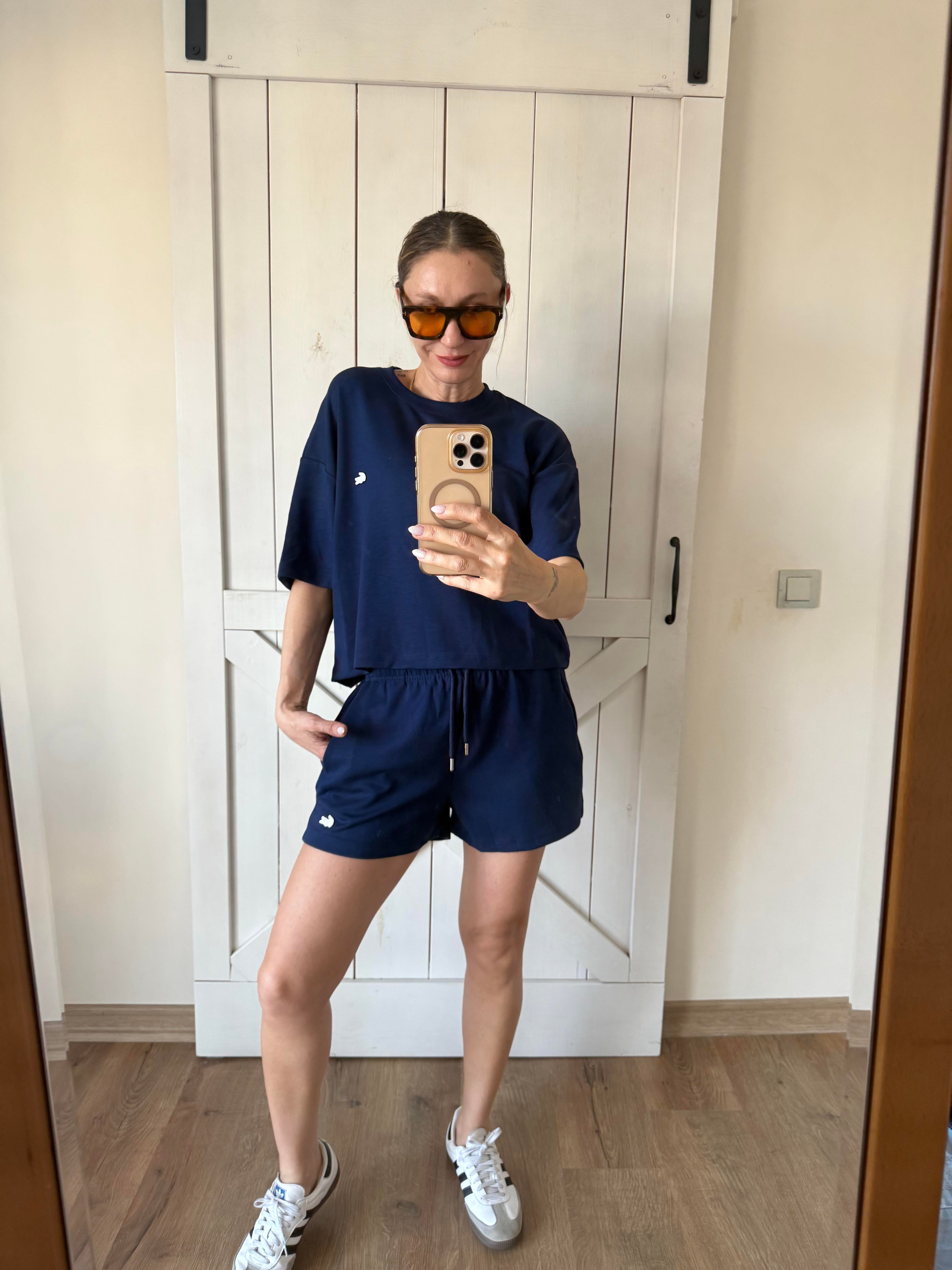 Lacivert Şortlu Takım