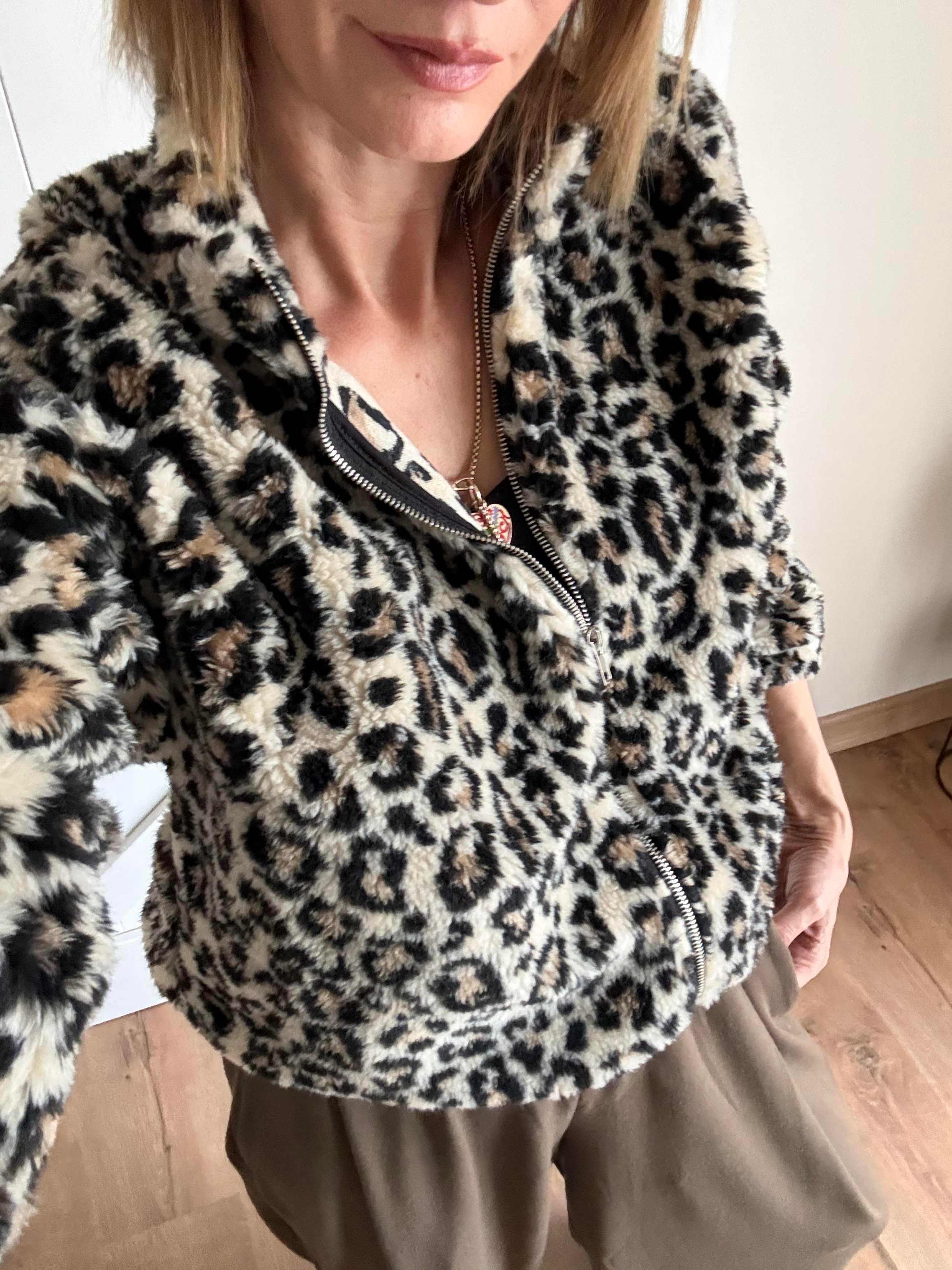 Leopar Asos Peluş Mont