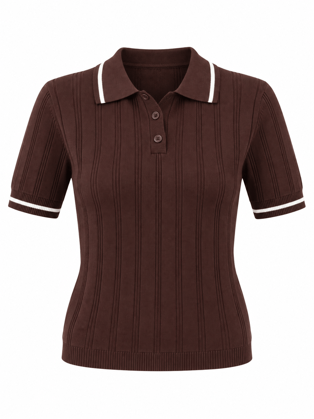 Massi Acı Kahve Polo Yaka Triki Tshirt