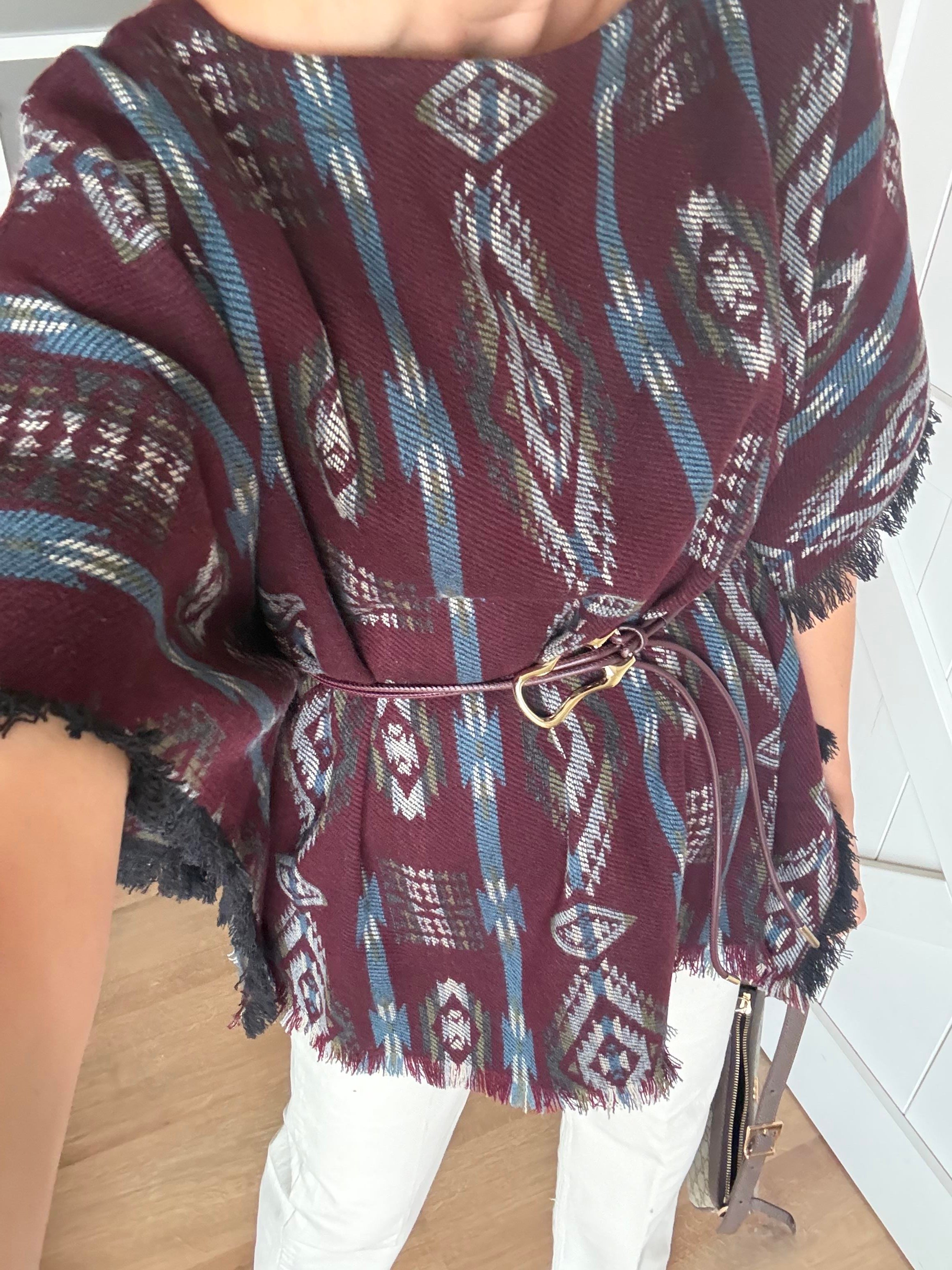 Massi Etnik Desenli Kemerli Panço