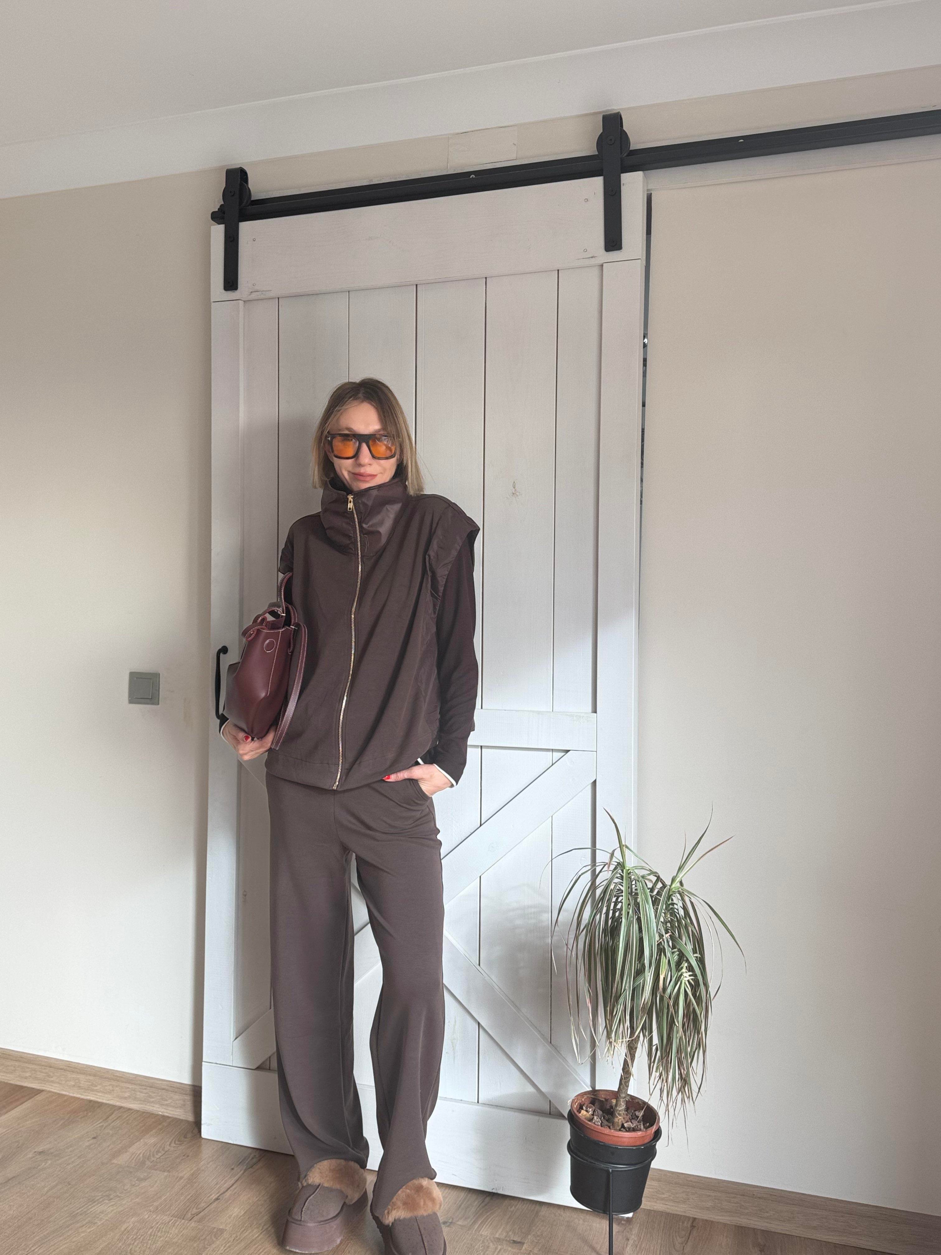 Orj Marka Kahve Eşofman Takım