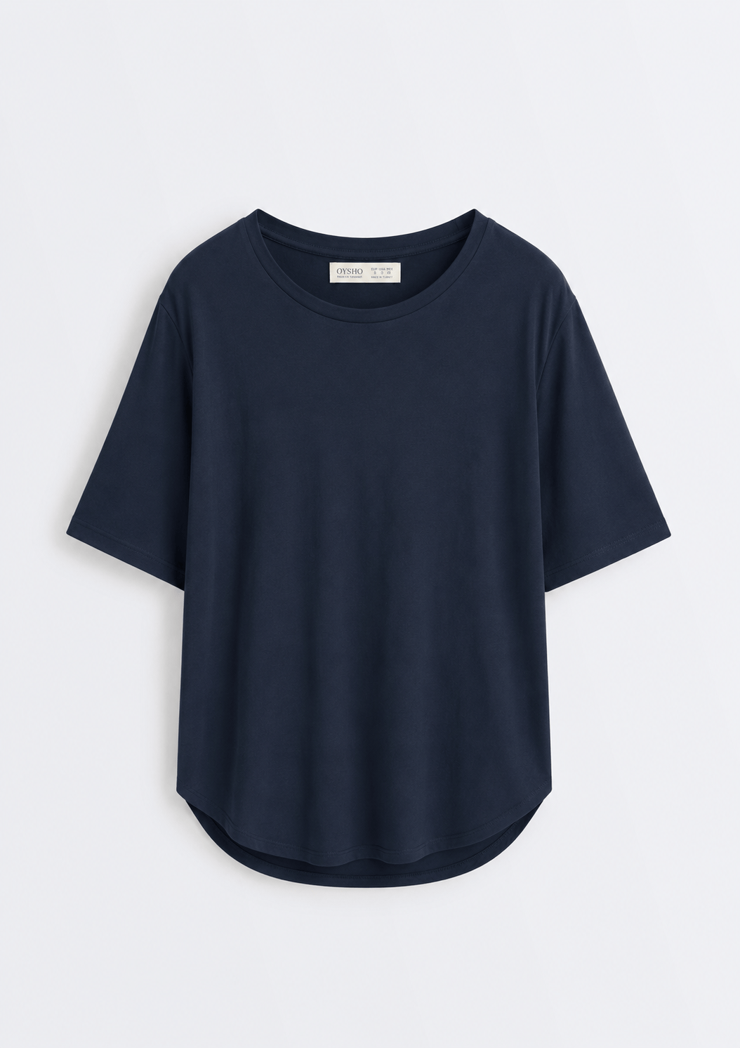 Oyş  Etek Ucu Dalgalı Koyu Laci Tshirt