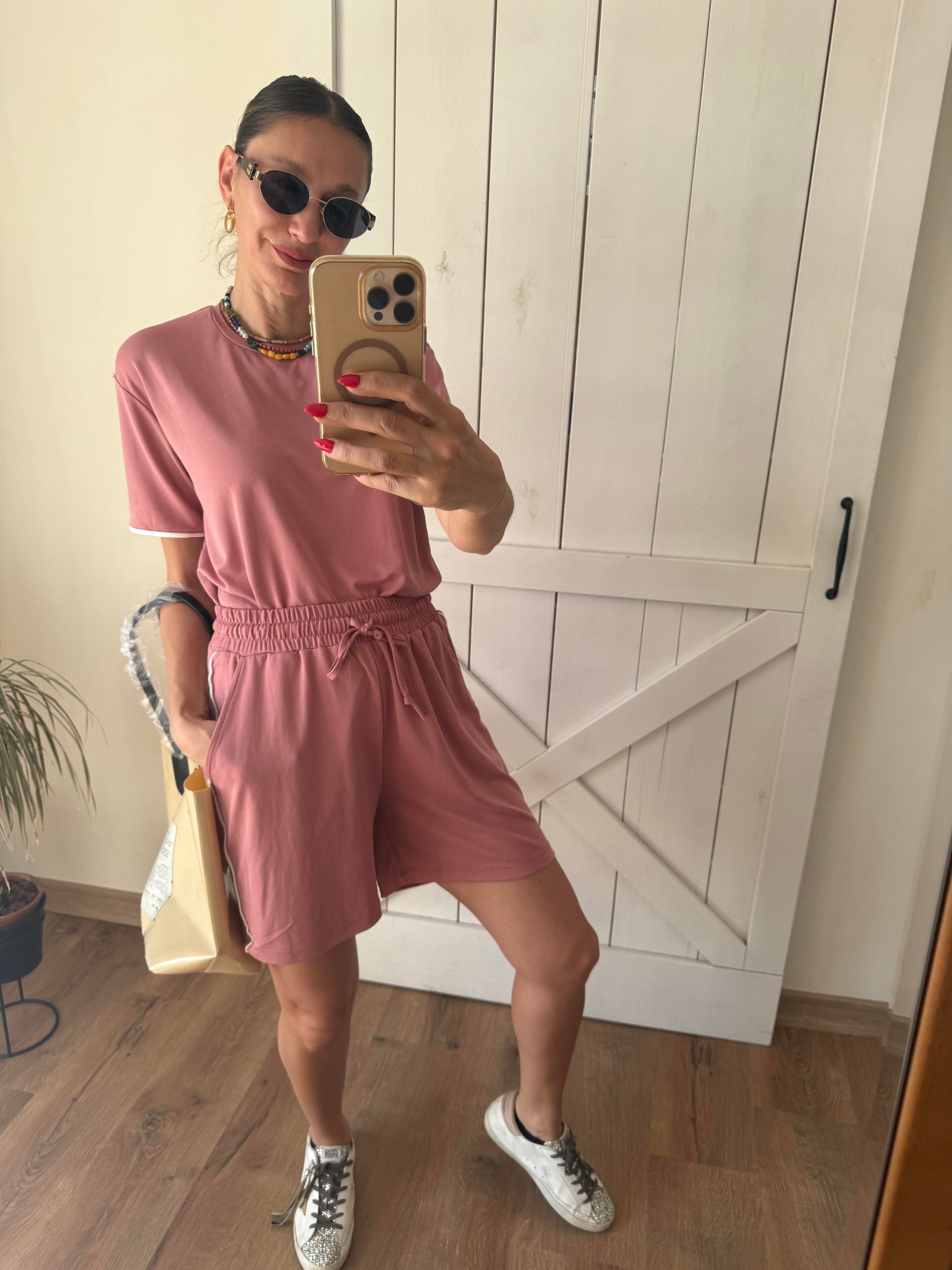 Oyş Nar Çiçeği Şortlu Takım