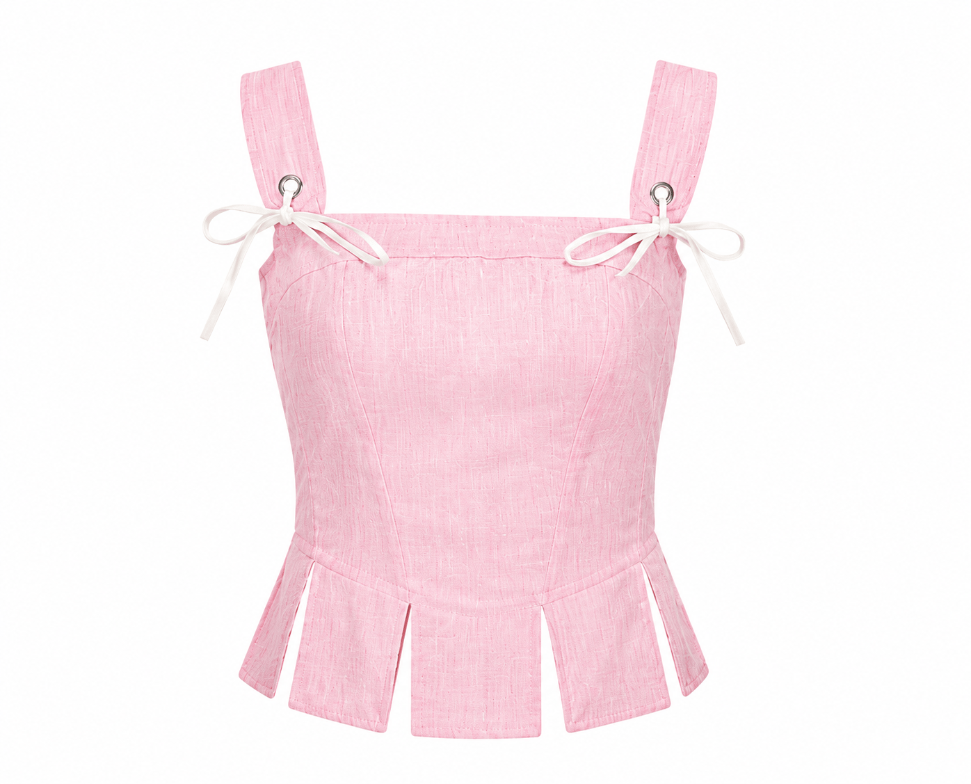 Pembe Askılı Korse Bluz