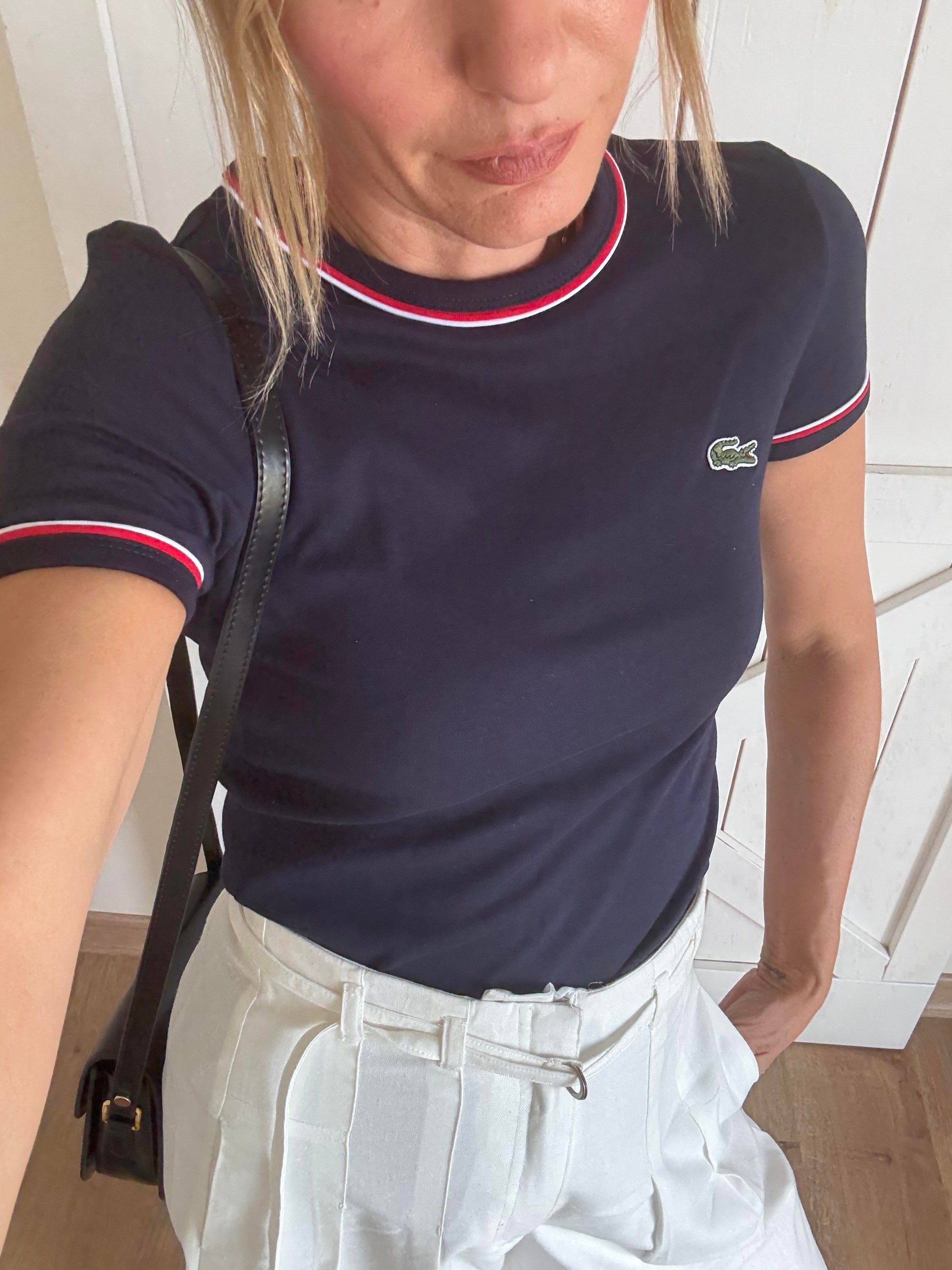 Piyeli Bisiklet Yaka Tshirt