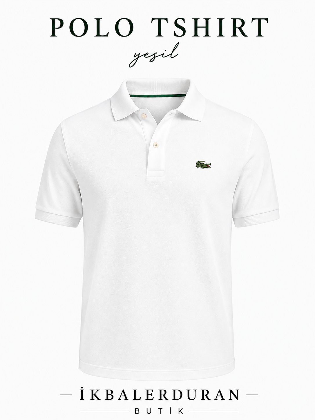 Polo Yaka Lcs Kırık Beyaz Tshirt