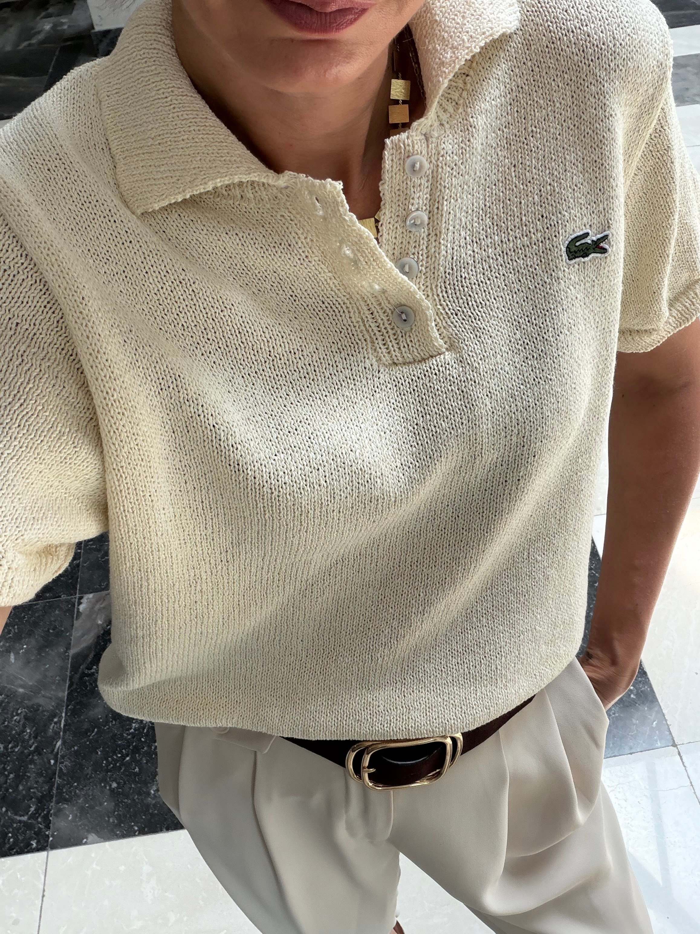 Polo Yaka Örgü Triko Tshirt
