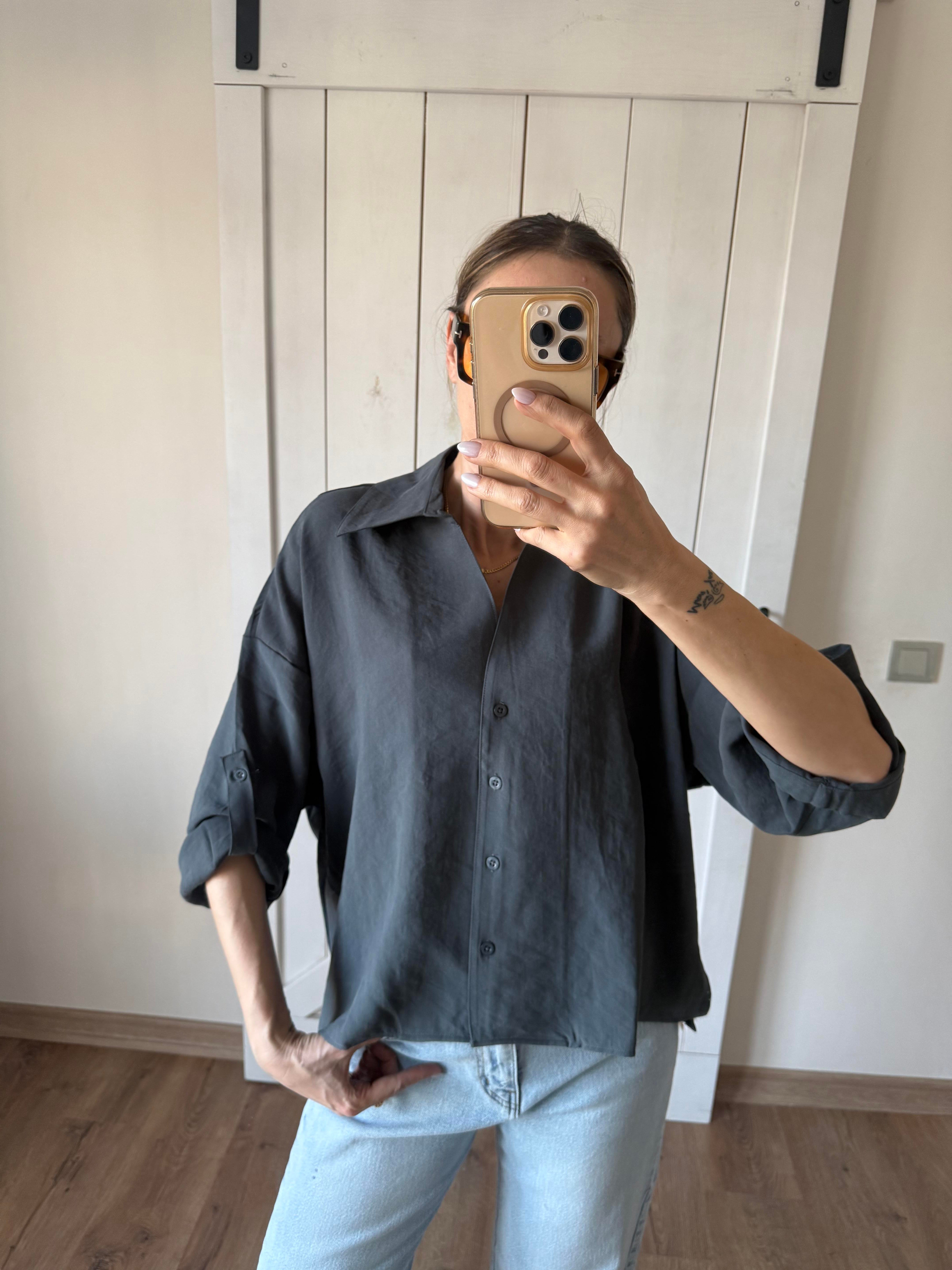 Premium Füme V Yaka Gömlek