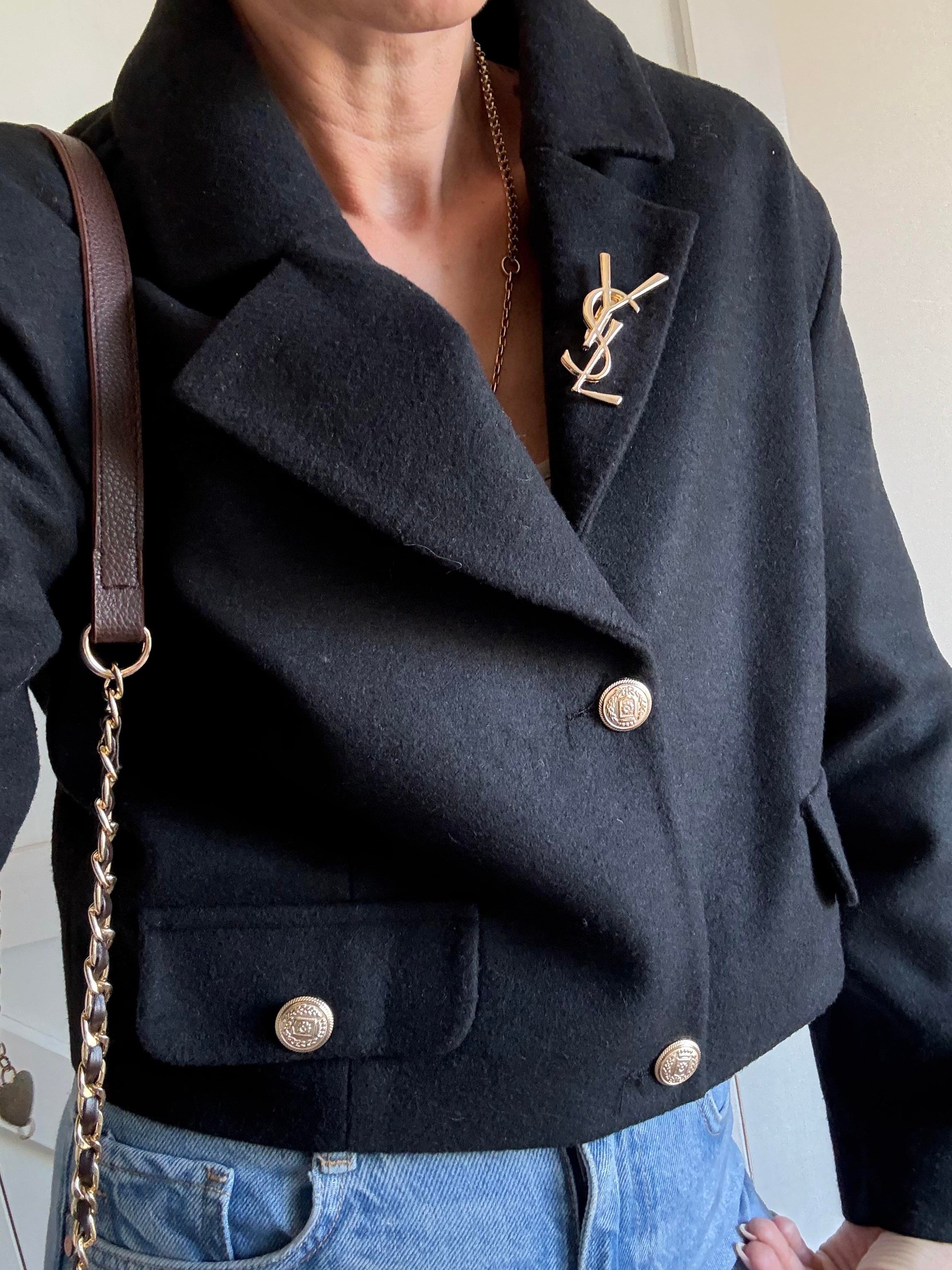 Premium Kaşe Broşlu Ceket