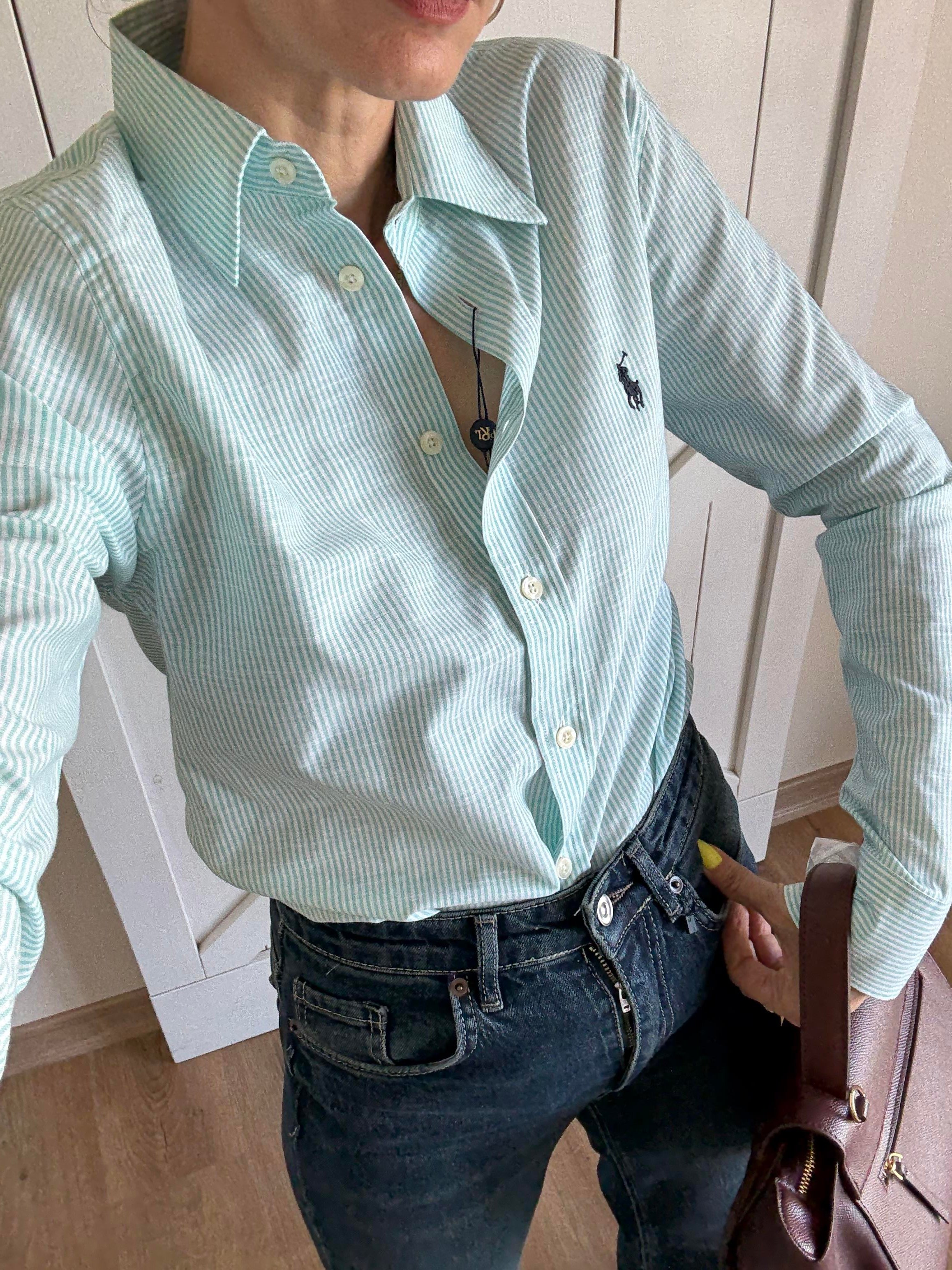 Premium Yeşil Çizgili