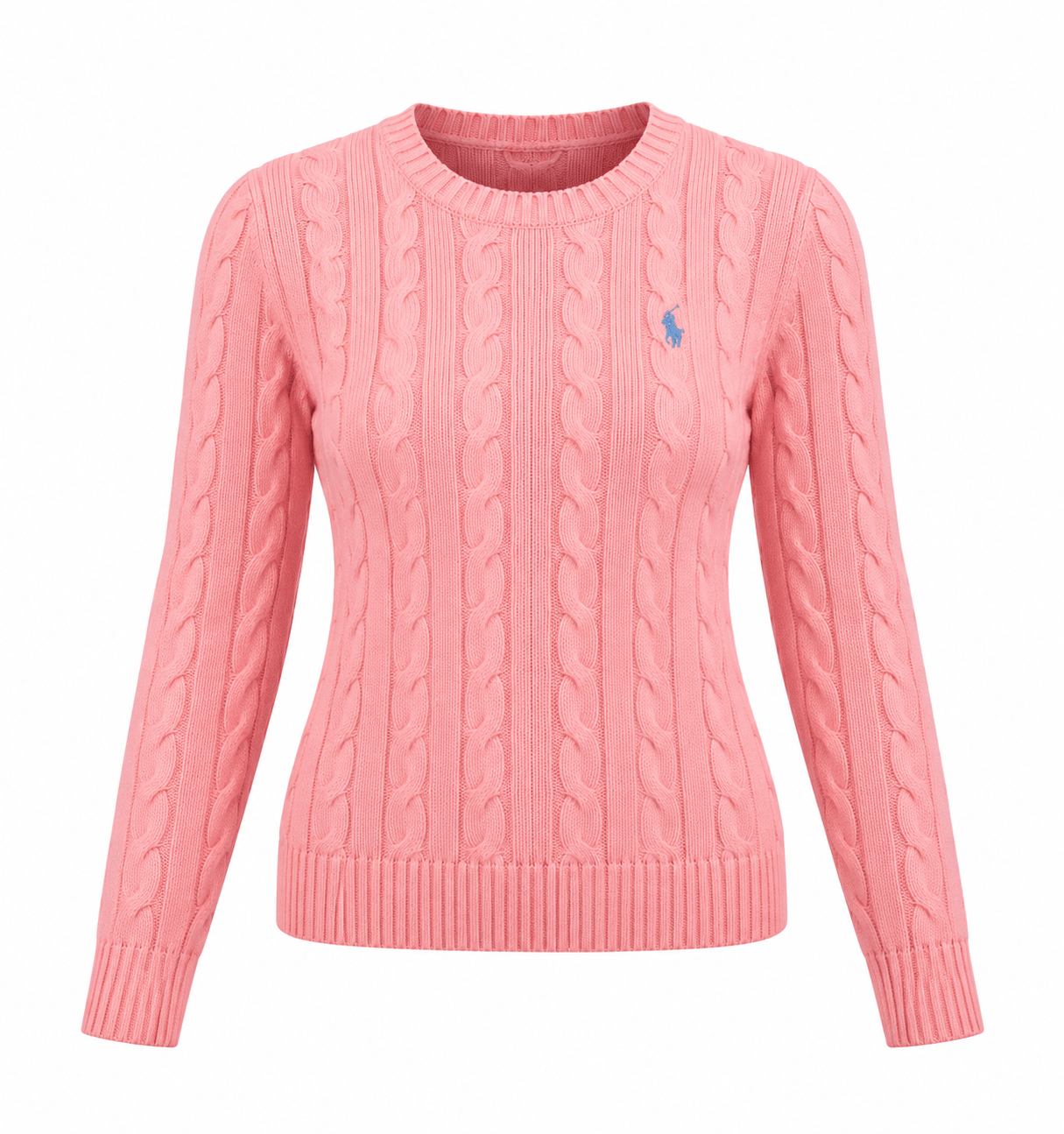 Saç Örgü Premium Soft Pembe Triko Kazak