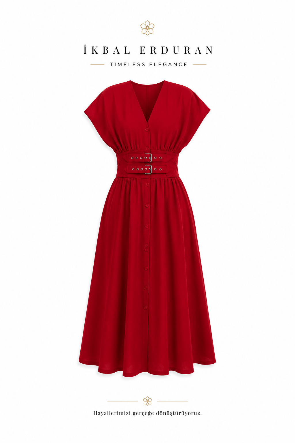 Scarlet Bel Kemerli Elbise