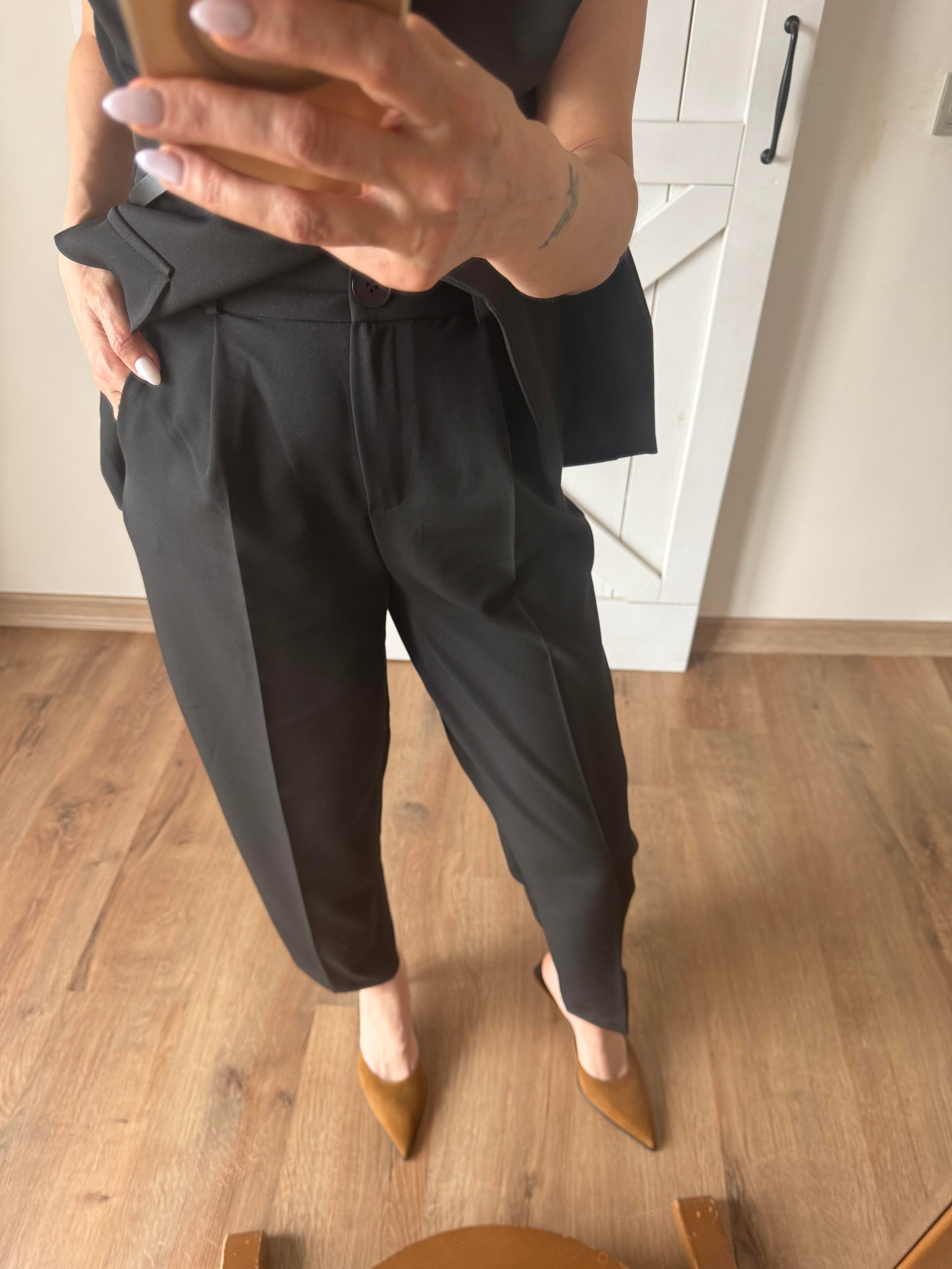 Siyah Havuç Pantolon