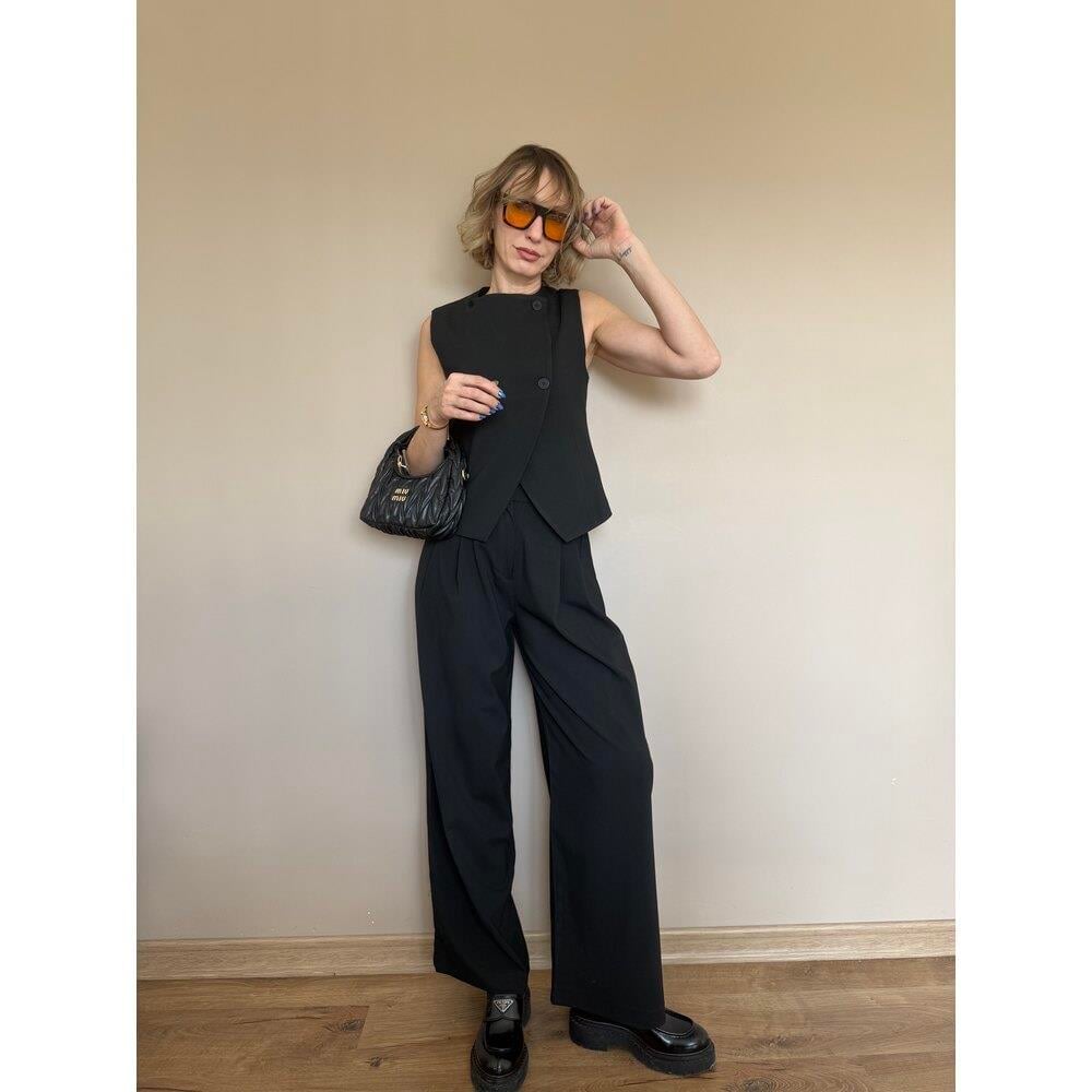 SİYAH VEREV KESİM ATLAS TAKIM