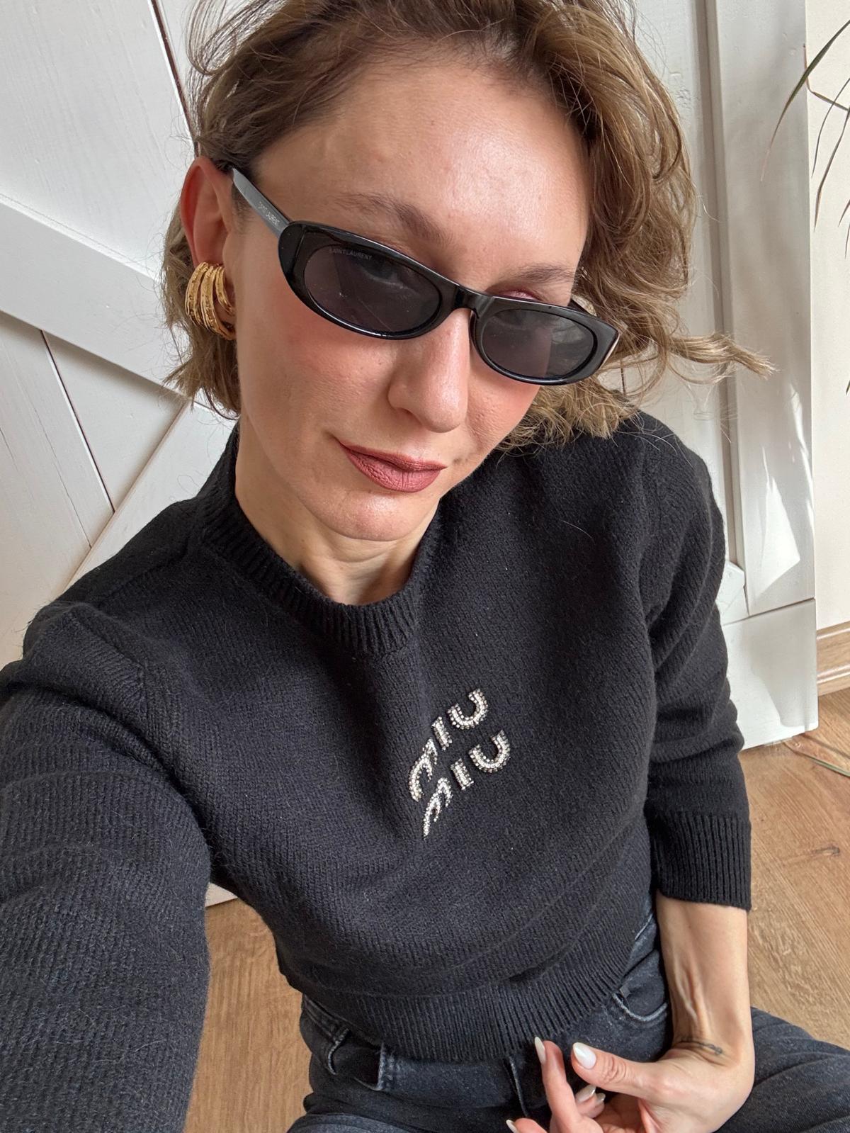 Taş İşlemeli Kaşmir Triko