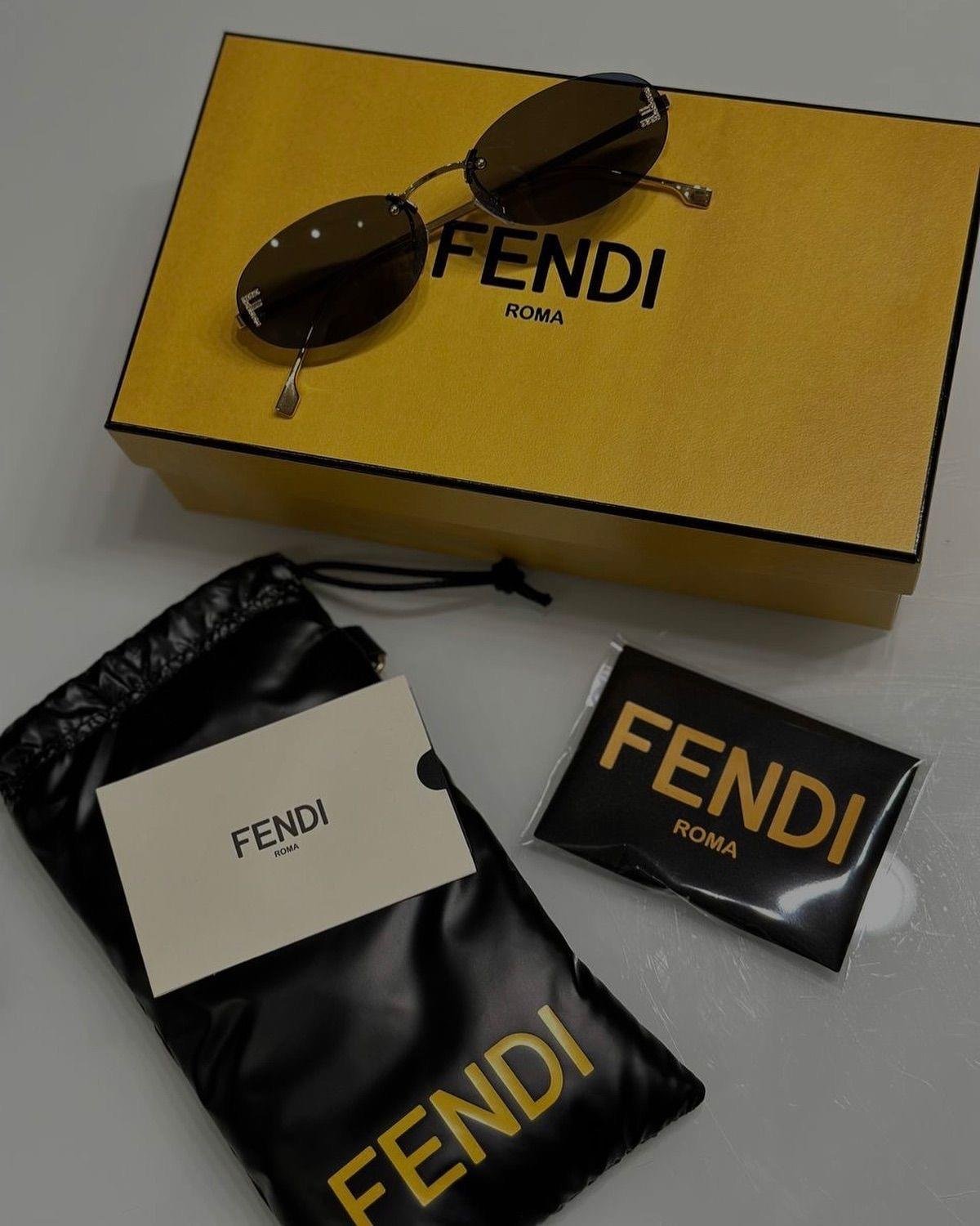 Taşlı Kahve Cam Gold Çerçeve Gözlük