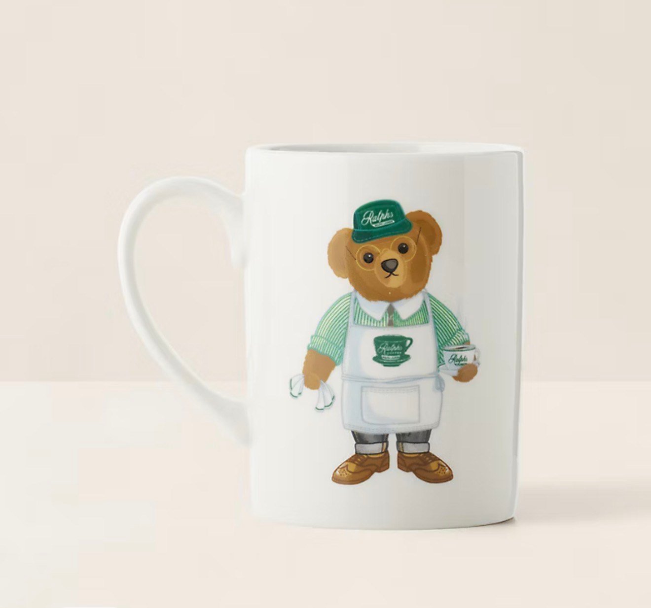 Teddy Bear Green Seramik Kupa